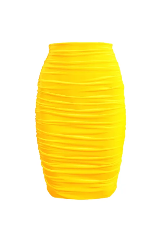 Ruched Velvet Skirt sold by L’momo