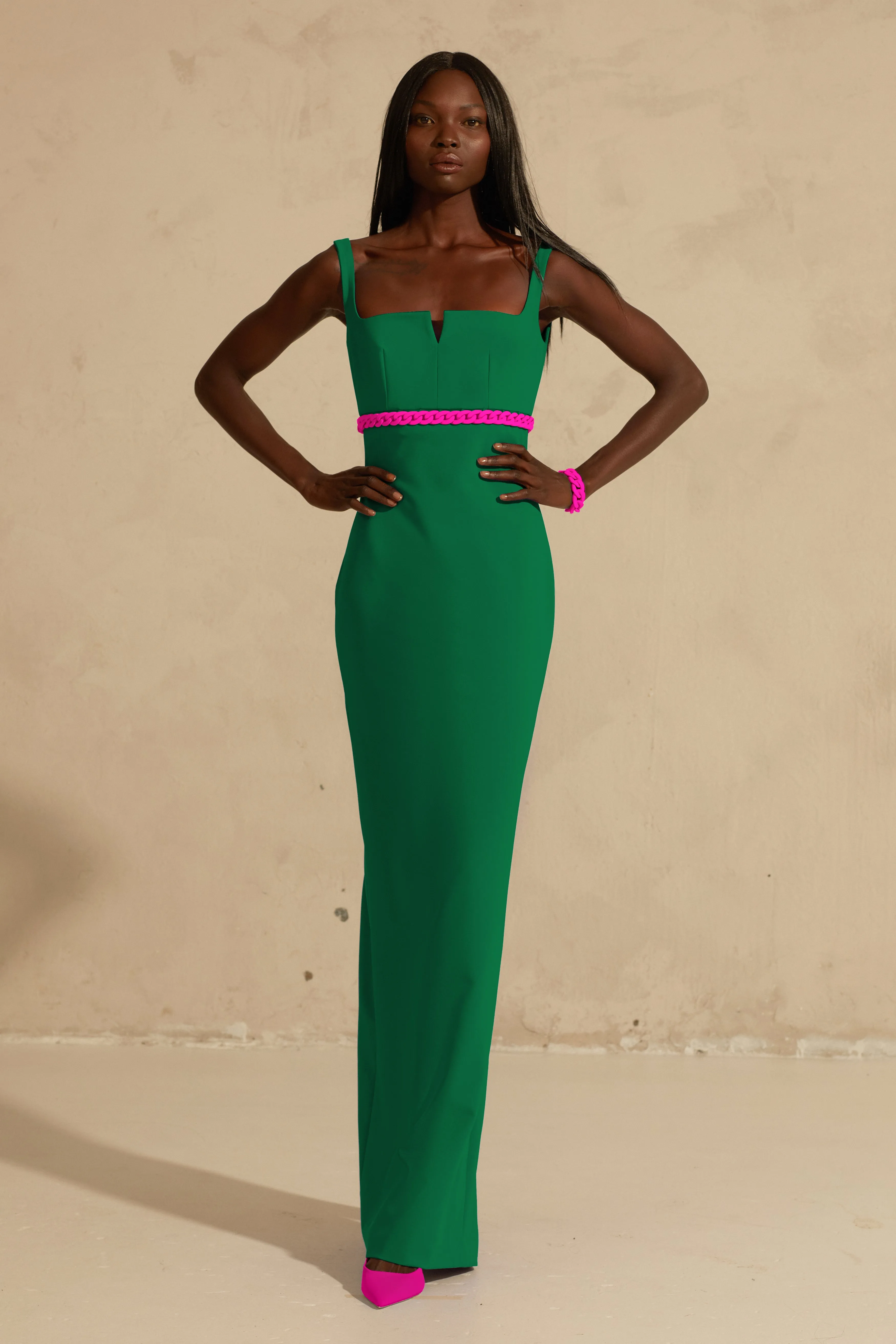 Square Neckline Maxi Dress sold by L’momo product image thumbnail 3