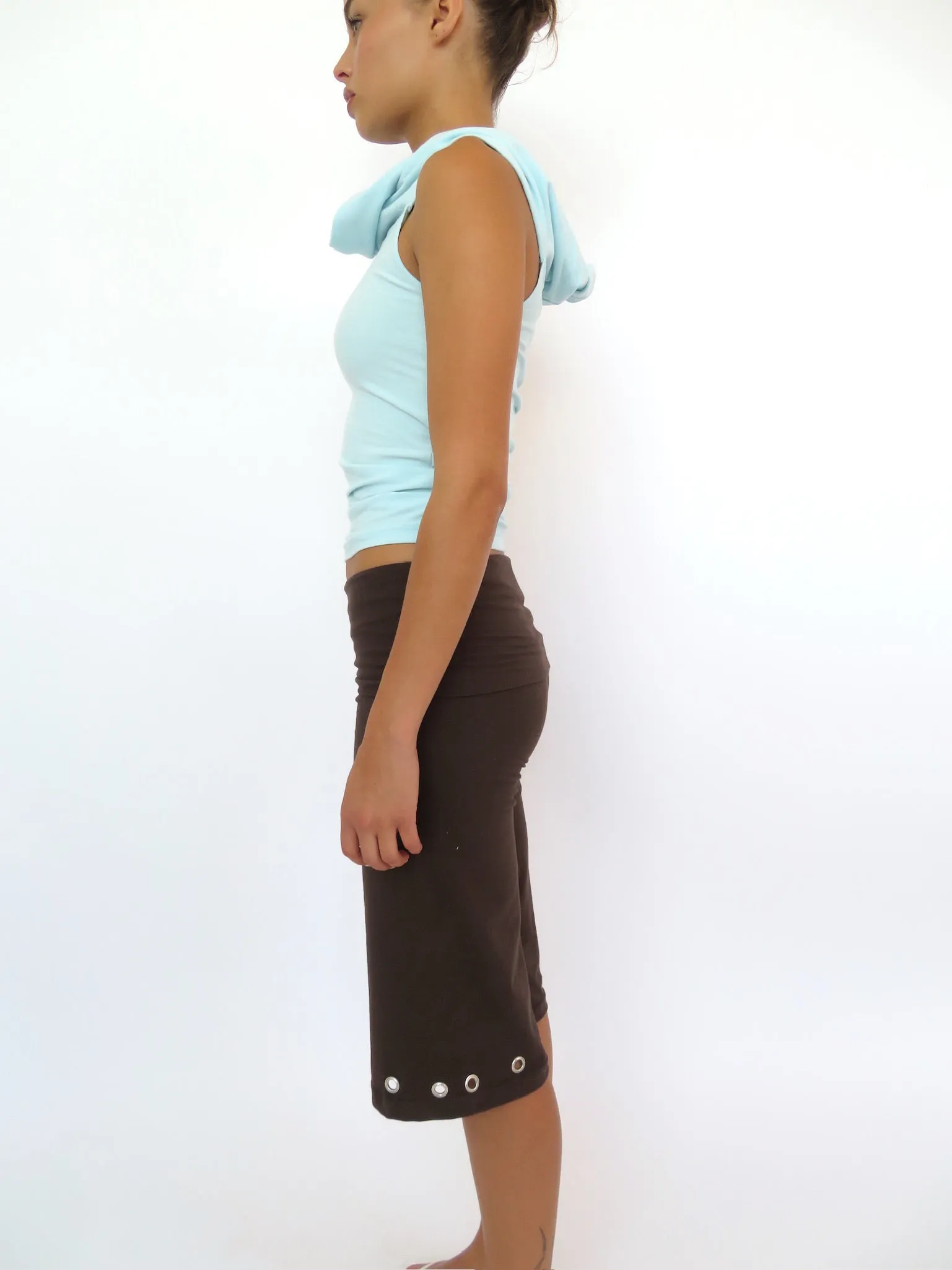 Eyelet Capri - Mocha sold by LUCKY LOVES LABEL product image thumbnail 3