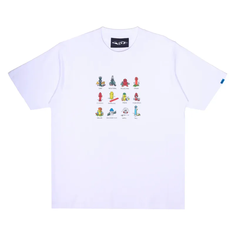 WKND - Hydrant Tee - White sold by Them Skates