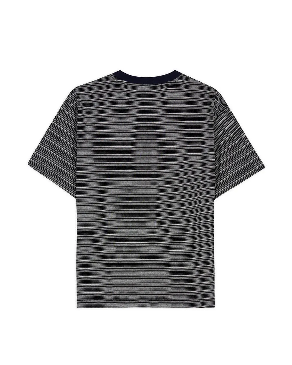 Zig Zag Stripe Short Sleeve Mockneck T-shirt - Black sold by Them Skates product image thumbnail 3