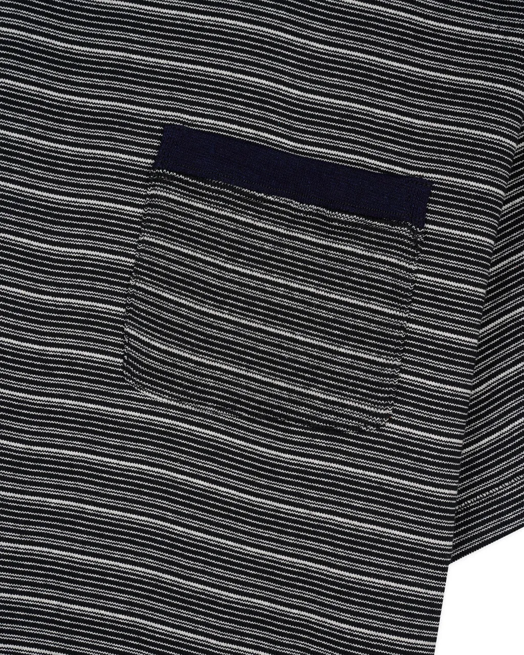 Zig Zag Stripe Short Sleeve Mockneck T-shirt - Black sold by Them Skates product image thumbnail 2