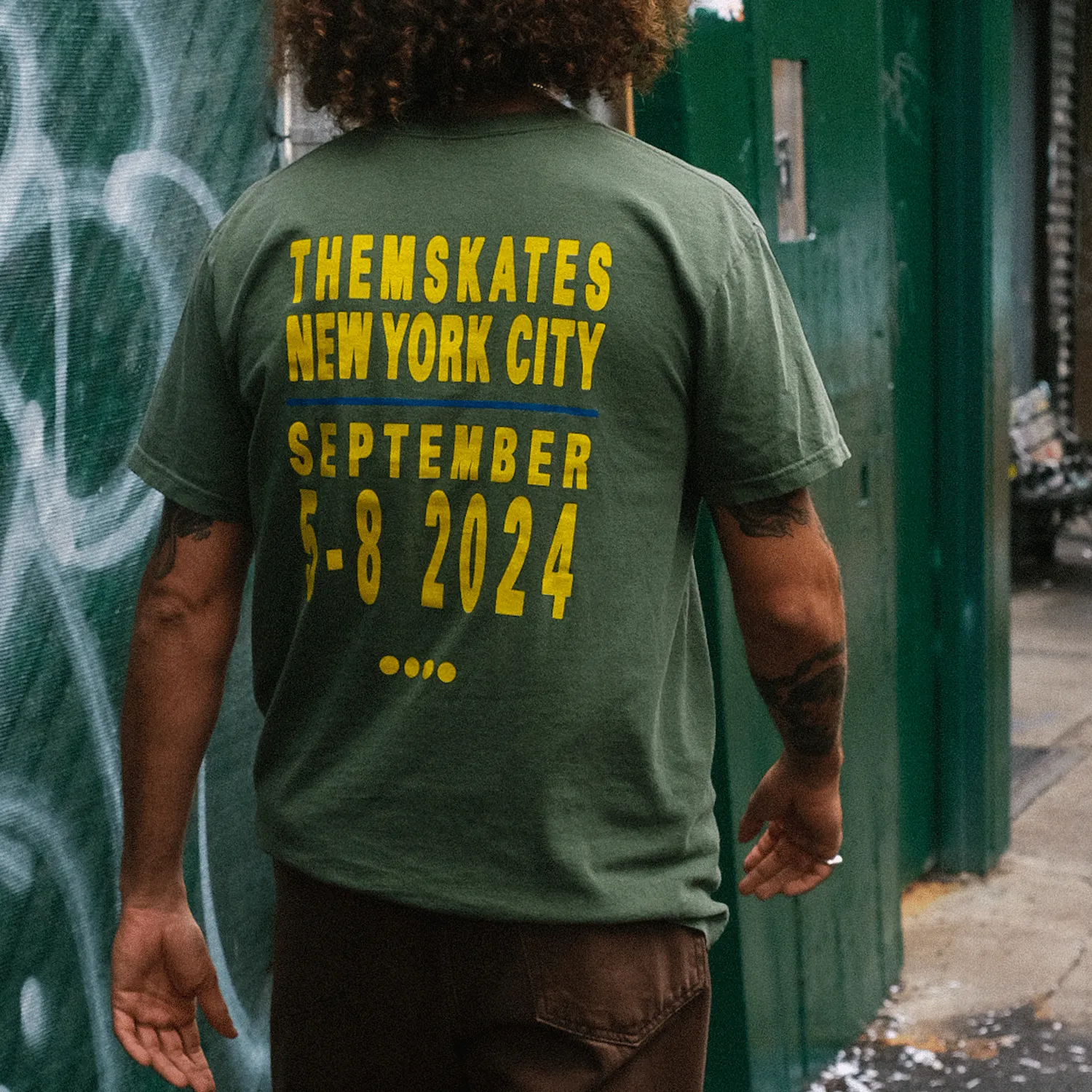 NYC SHIRT - OLIVE sold by Them Skates product image thumbnail 4
