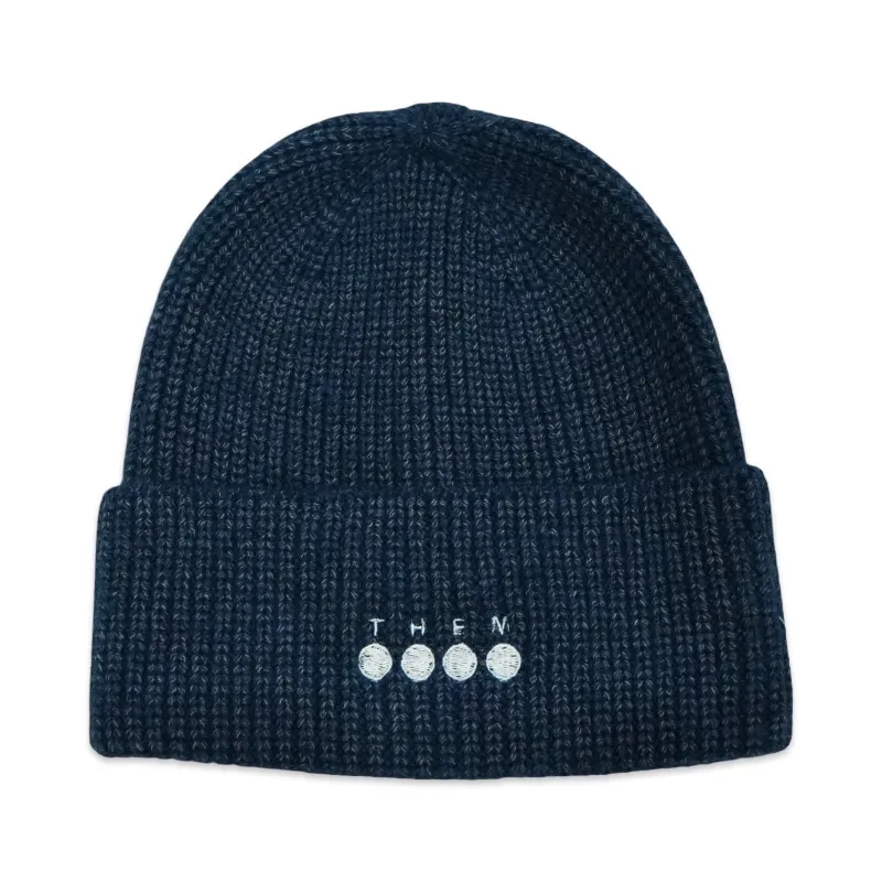THEM SKATES - DOTS HAT - KNITTED BEANIE - NAVY made by Them Skates