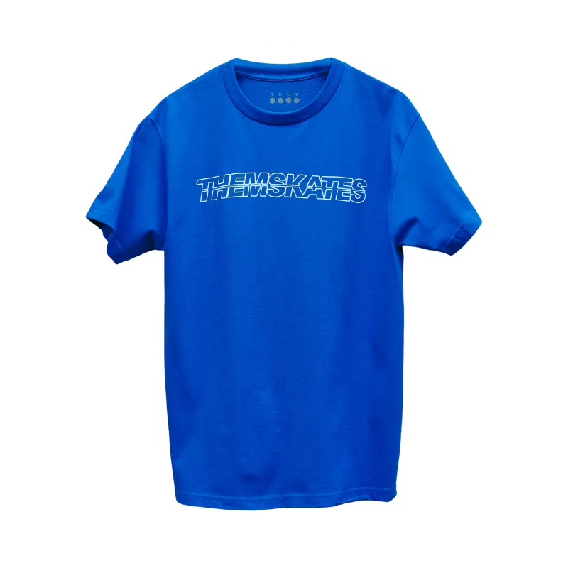 THEM SKATES T-SHIRT - BLUE  NOW SHIPPING - made by Them Skates