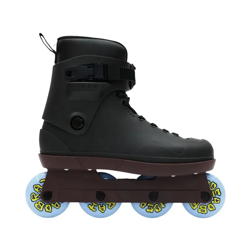 909 80S BLACK - CUSTOM - Maroon - HYPER COLOR CHANGING CUFFS made by Them Skates