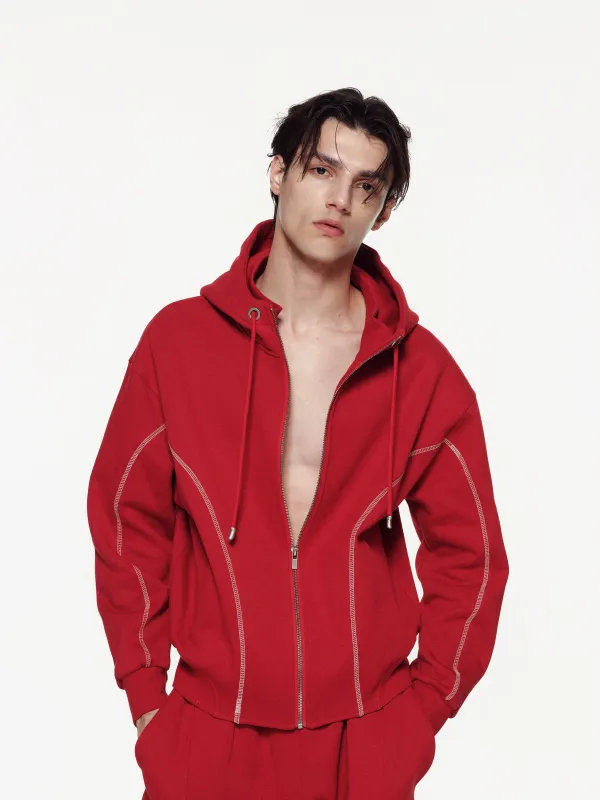 Sculpted Track Jacket sold by Yhone