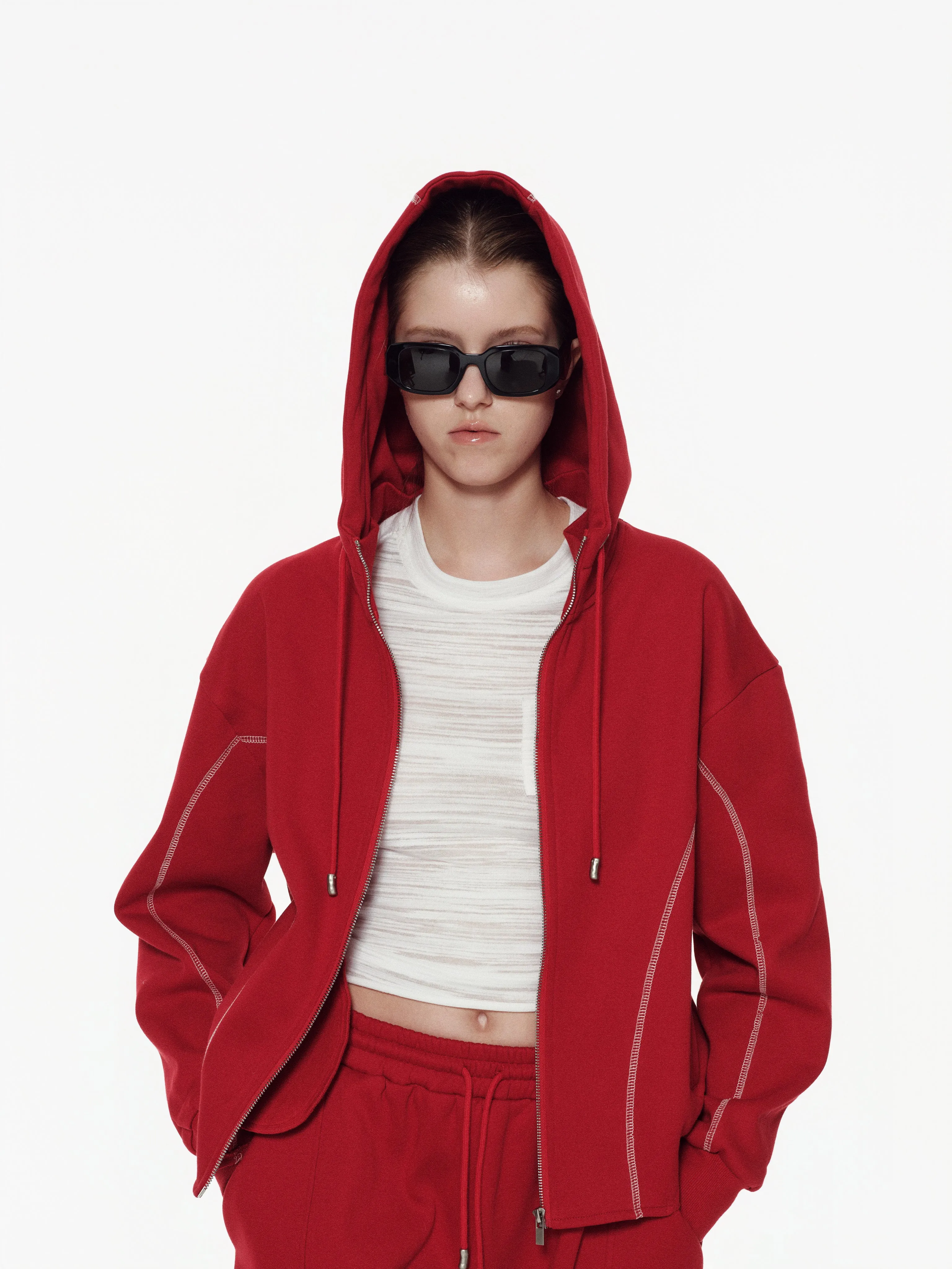 Sculpted Track Jacket - sold by Yhone product image thumbnail 4