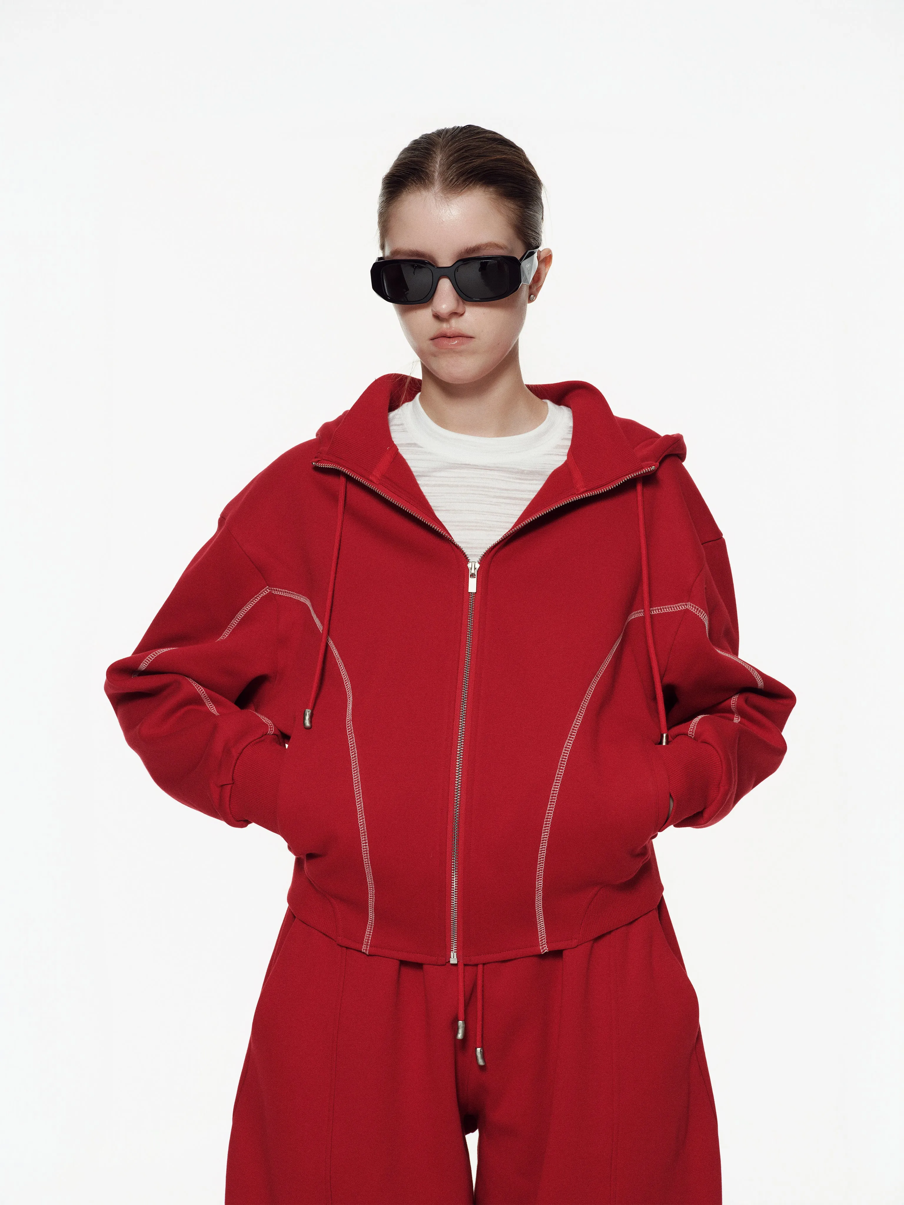 Sculpted Track Jacket - sold by Yhone product image thumbnail 5