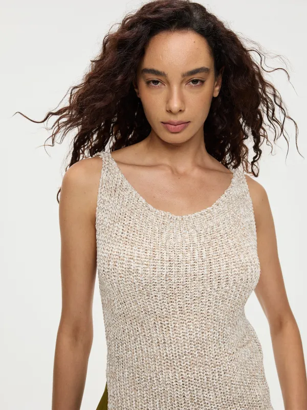 Neckline Sheer Top made by YHONE