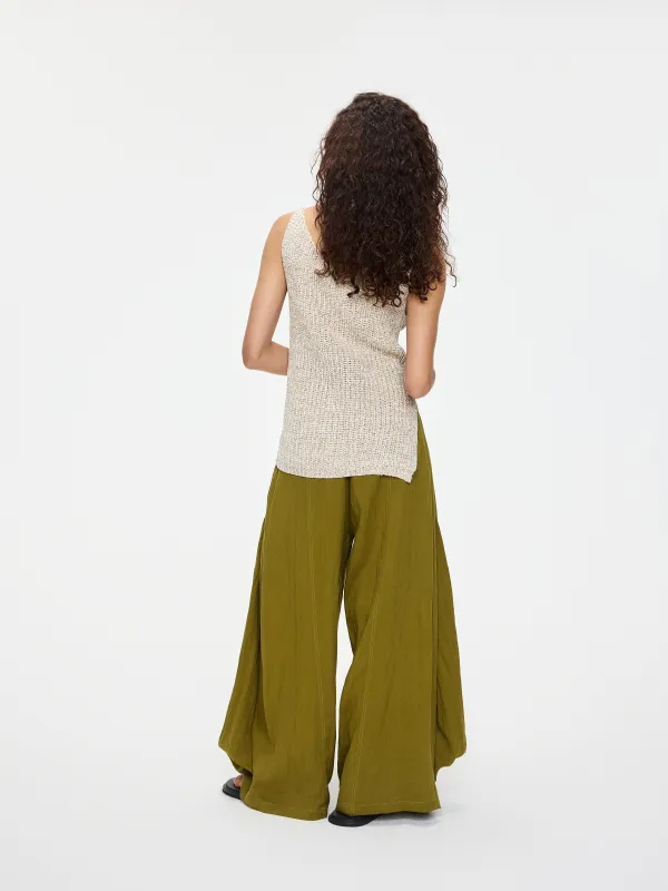 Draped Pleated Pants sold by Yhone