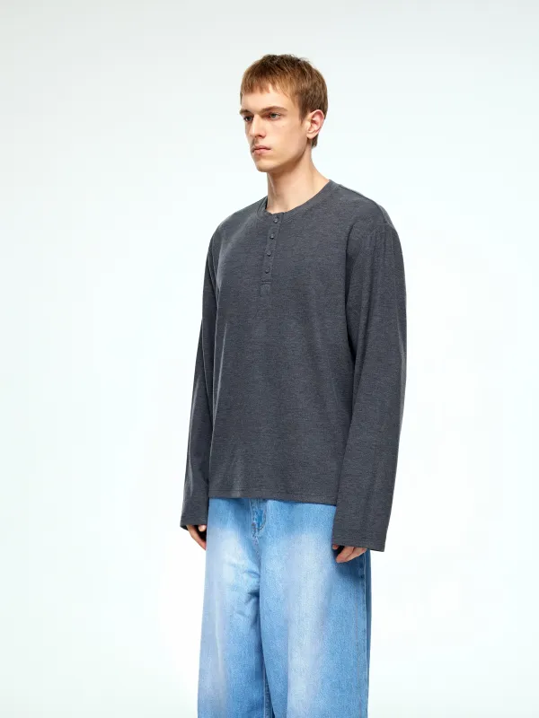 Refined Henley Shirt made by YHONE