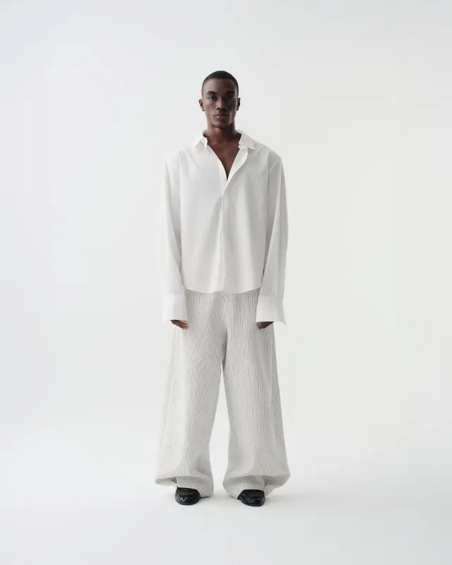 Stripe Wide Pants sold by Yhone