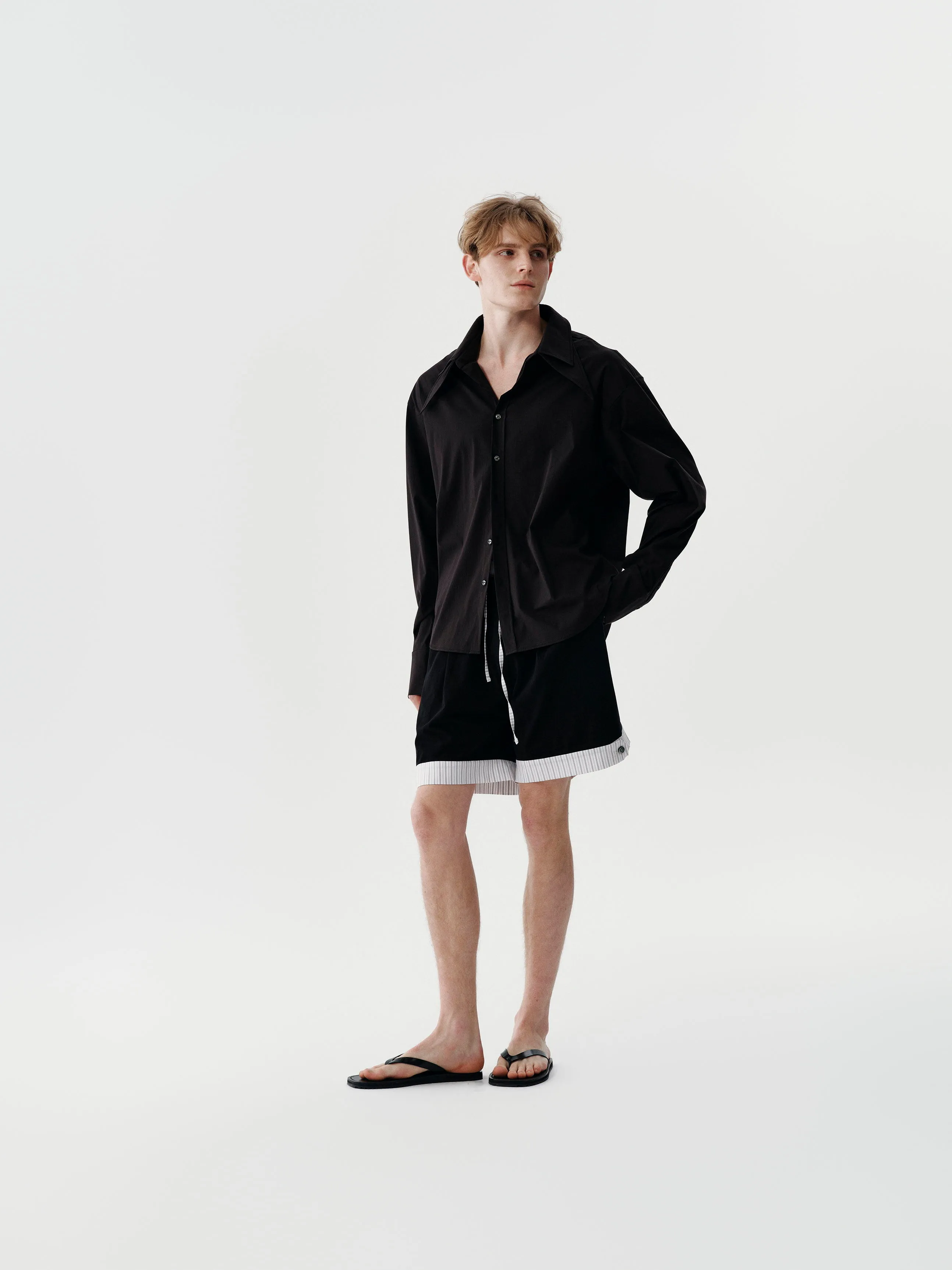 Structure Collar Shirt sold by YHONE product image thumbnail 5