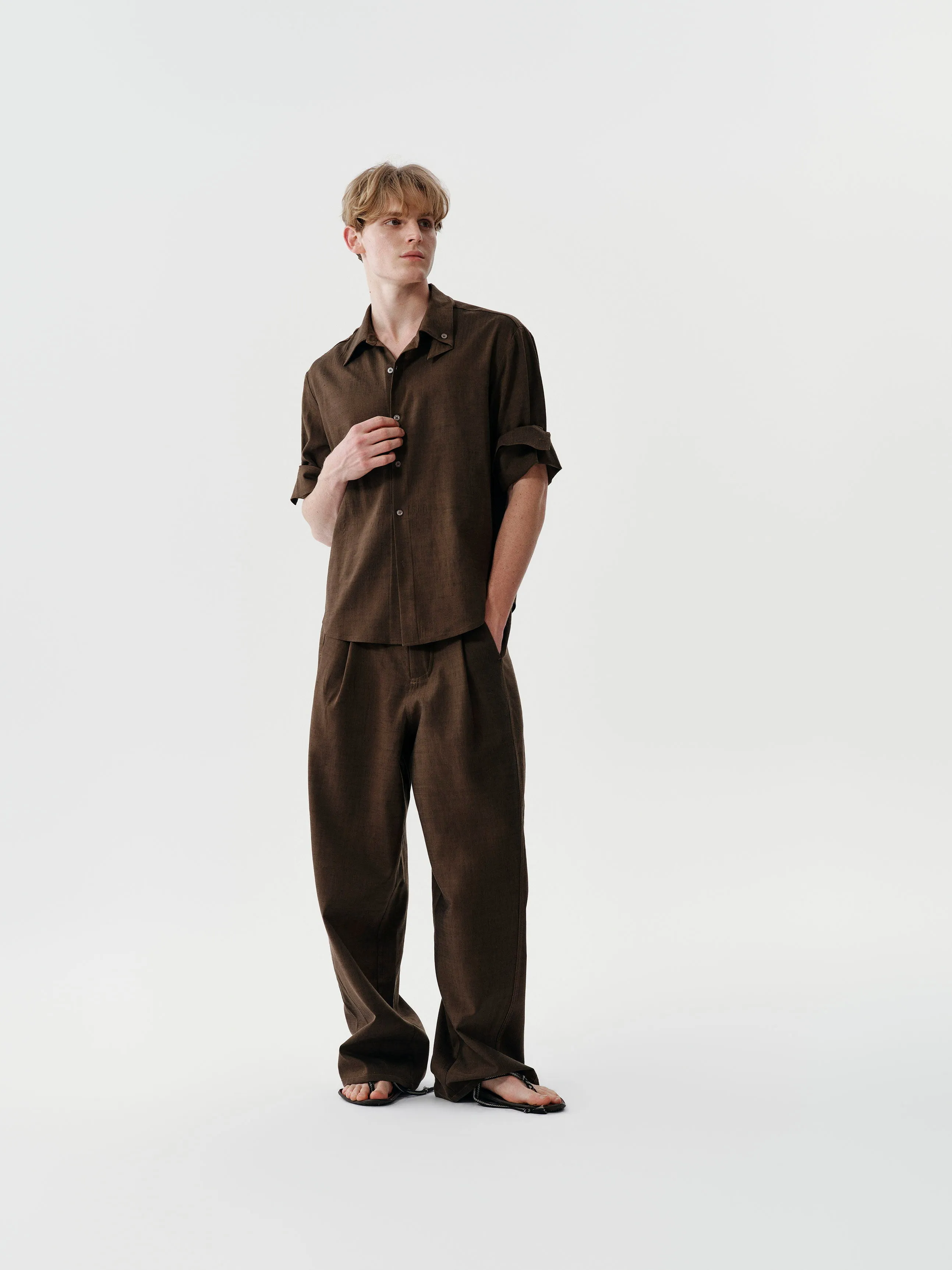 Contour Pleat Trousers sold by YHONE product image thumbnail 2