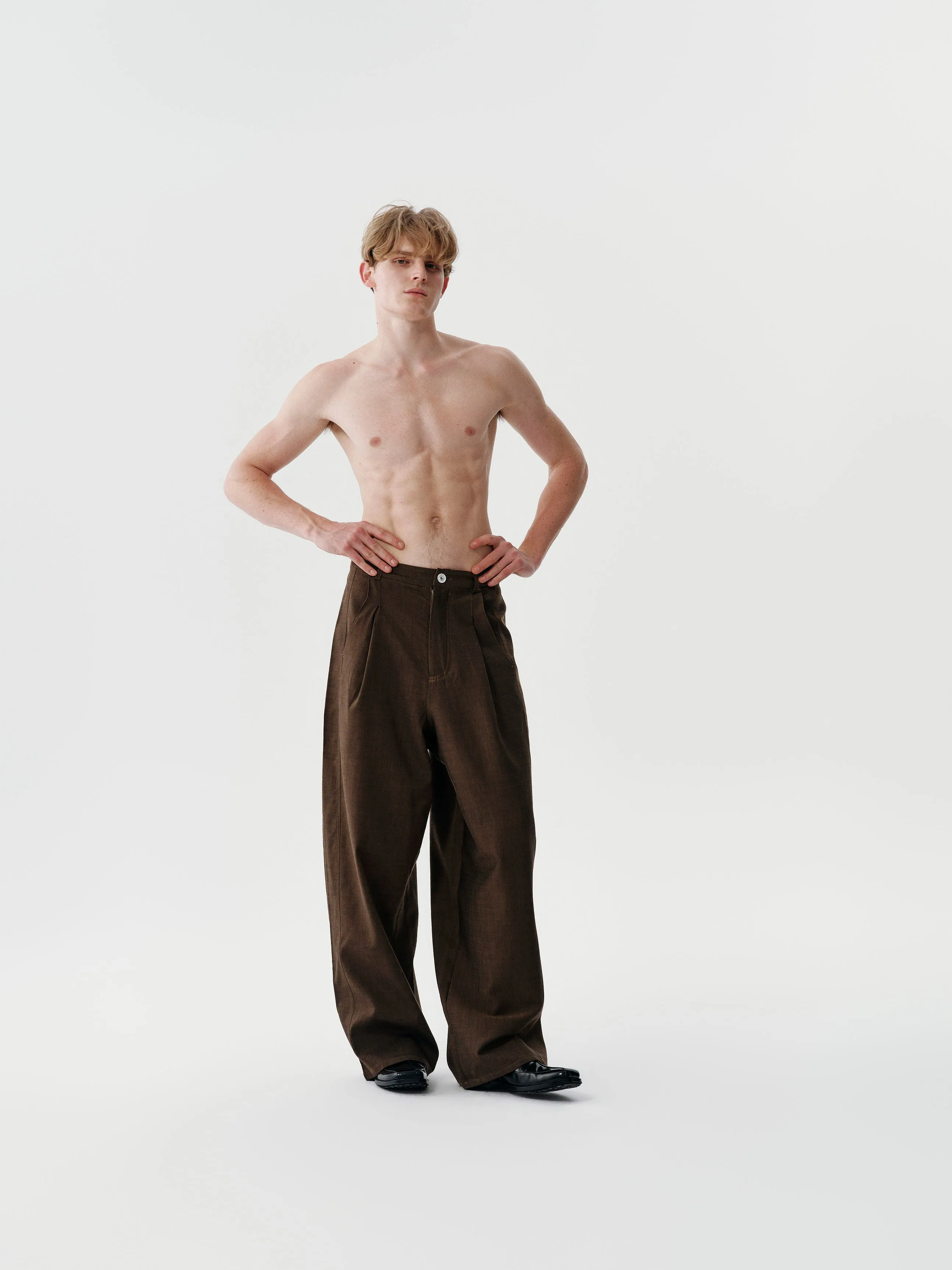 Contour Pleat Trousers sold by YHONE product image thumbnail 4