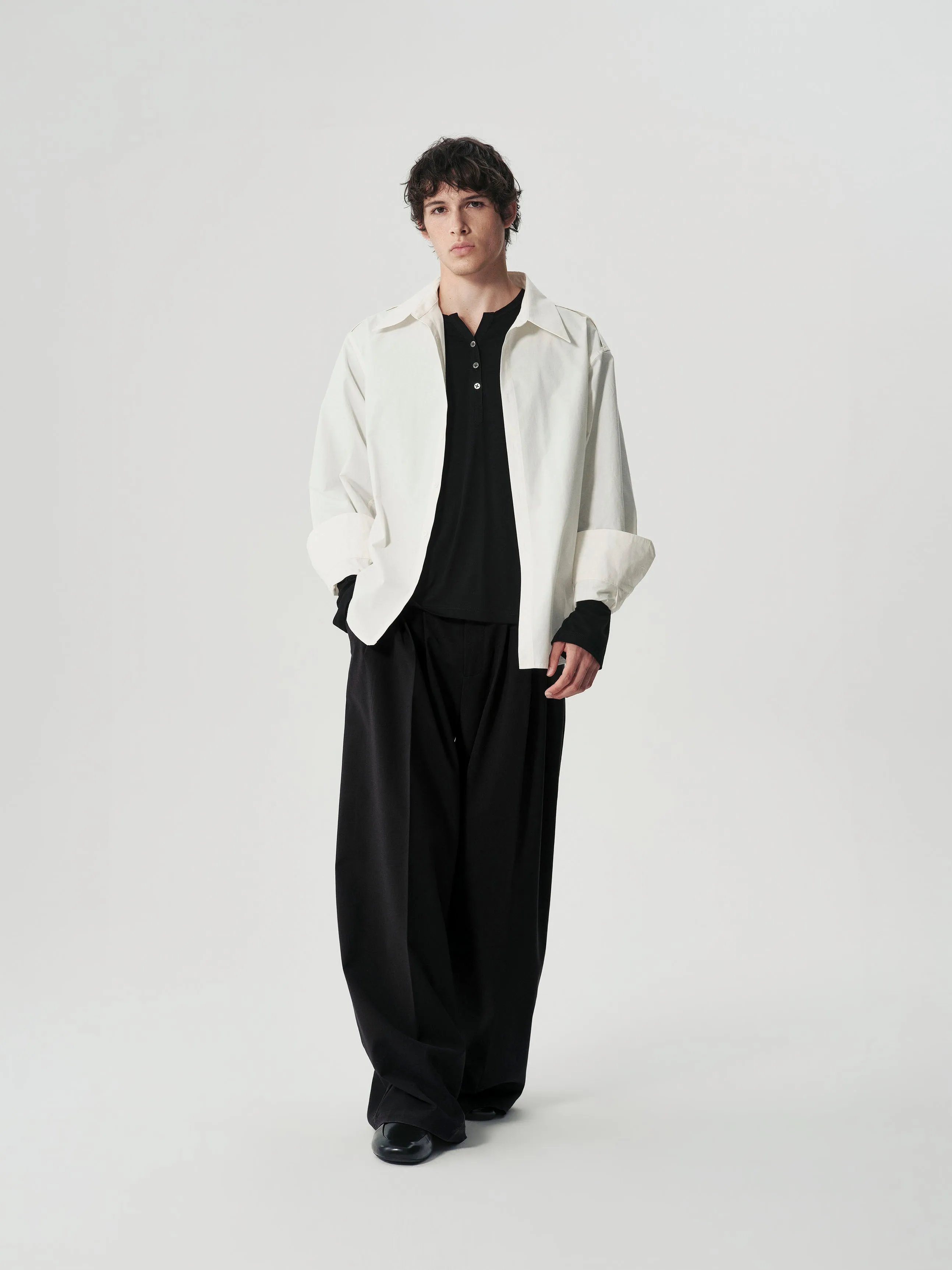 Pleated Shoulder Shirt sold by YHONE product image thumbnail 4