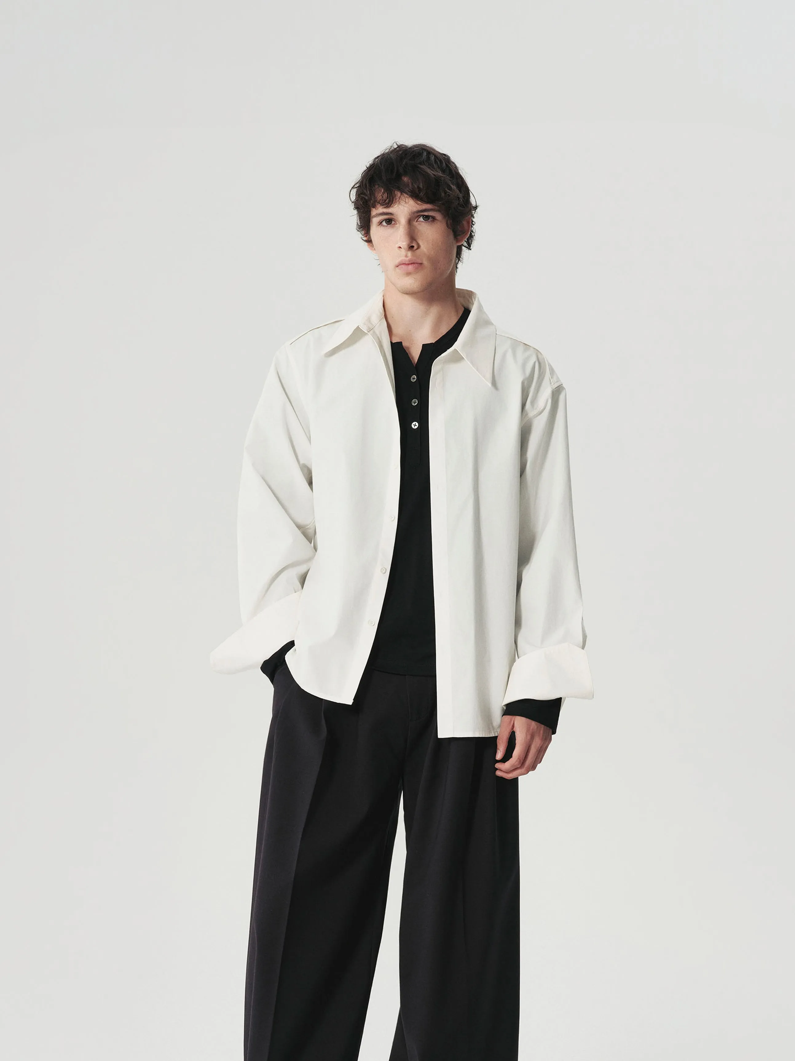 Pleated Shoulder Shirt sold by YHONE product image thumbnail 2
