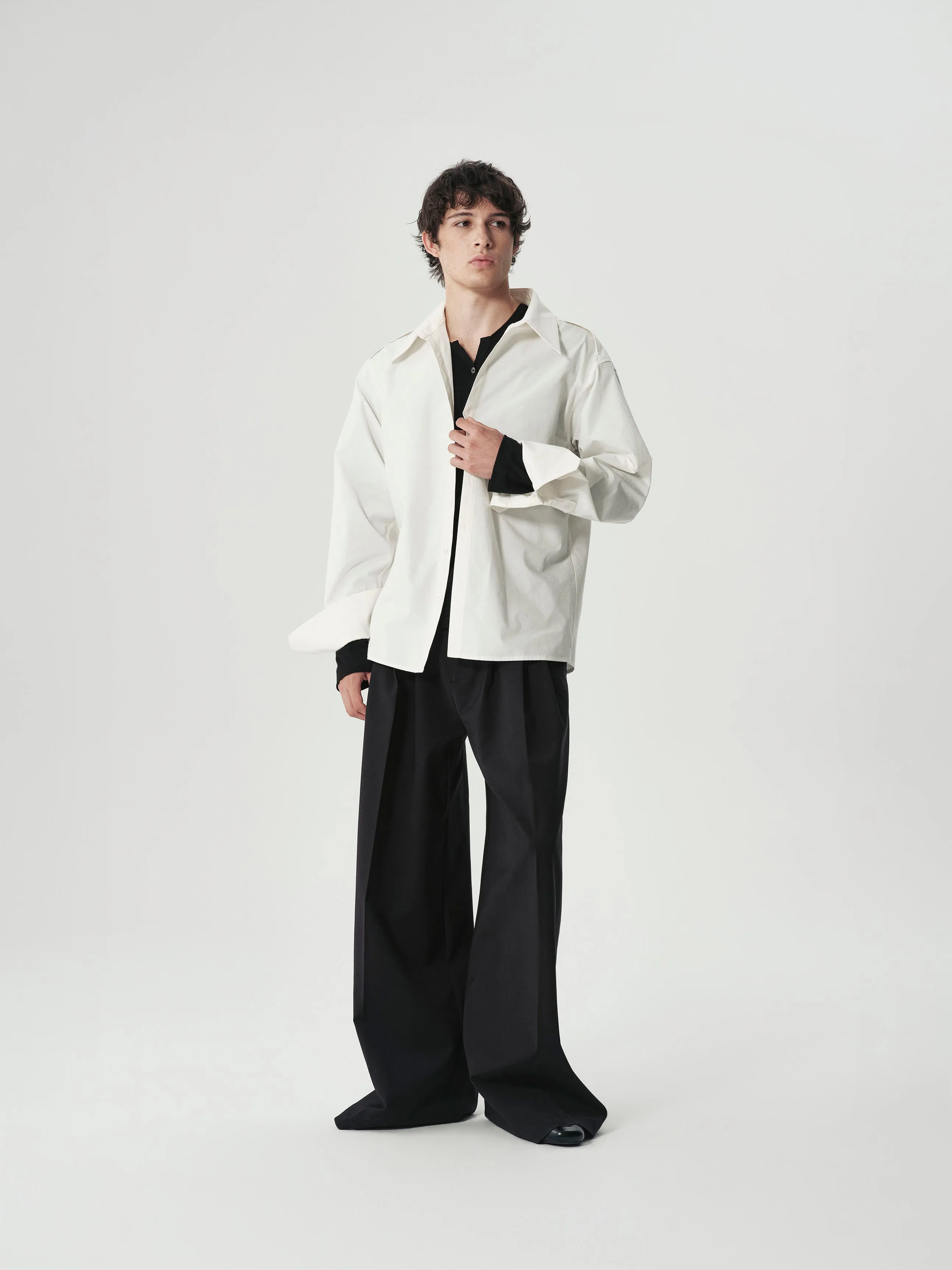 Pleated Shoulder Shirt sold by YHONE product image thumbnail 3
