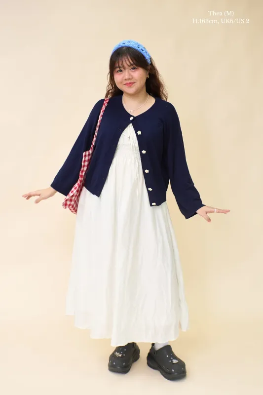NAVY DAISY BLOOM CARDIGAN sold by Playhood