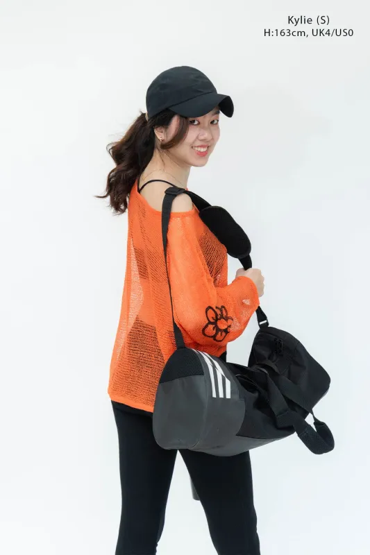 ORANGE DAISY MESH SWEATER sold by Playhood