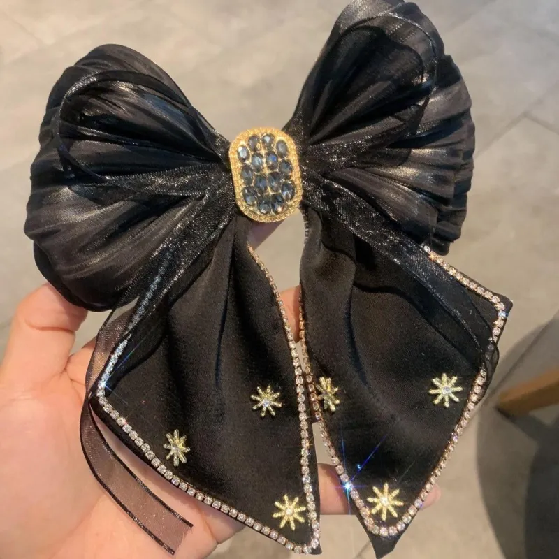 ADELINE HAIR BOW (BLACK) sold by Lemon Heaven