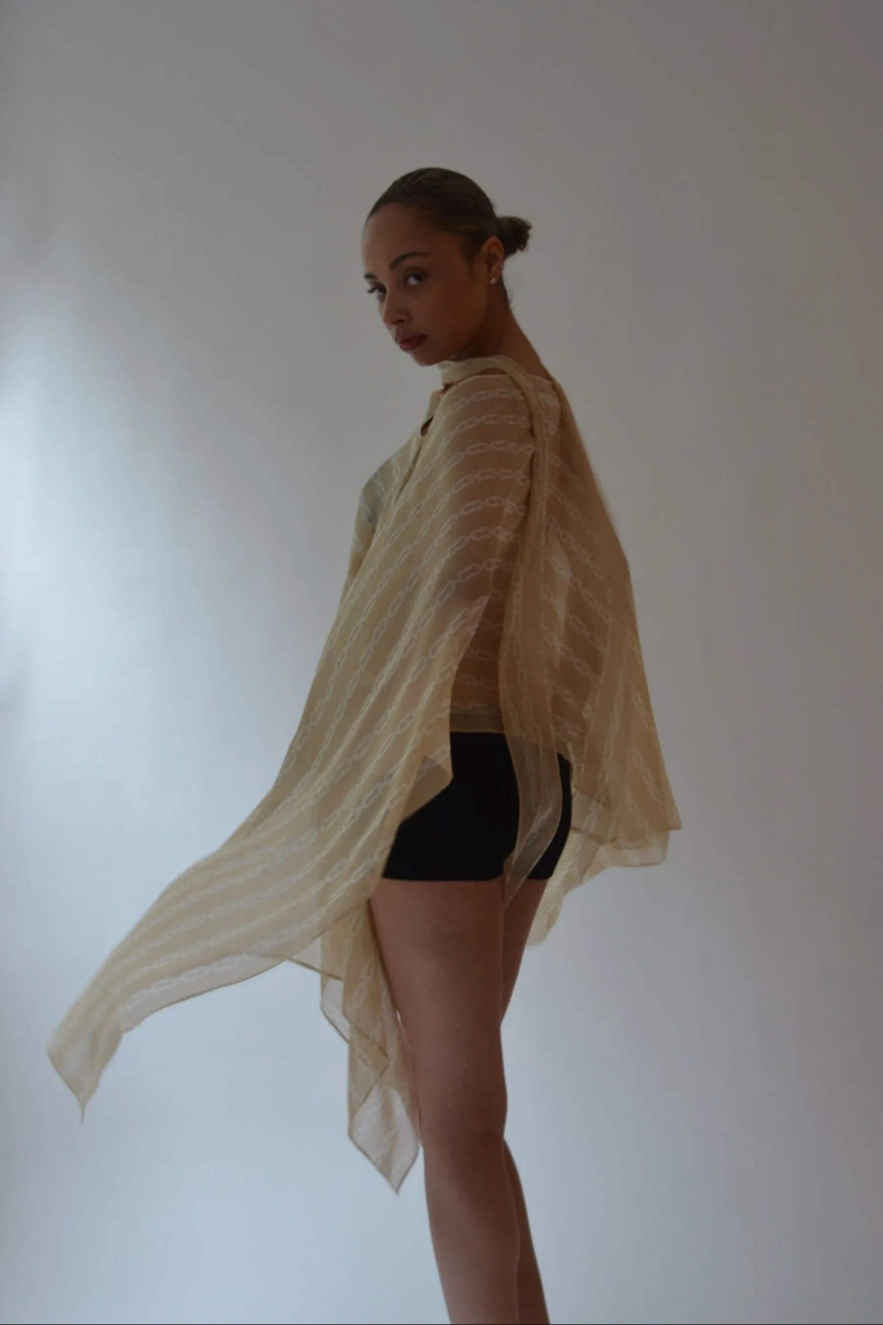 Silk Smoke Caftan sold by Kat Zarra product image thumbnail 2