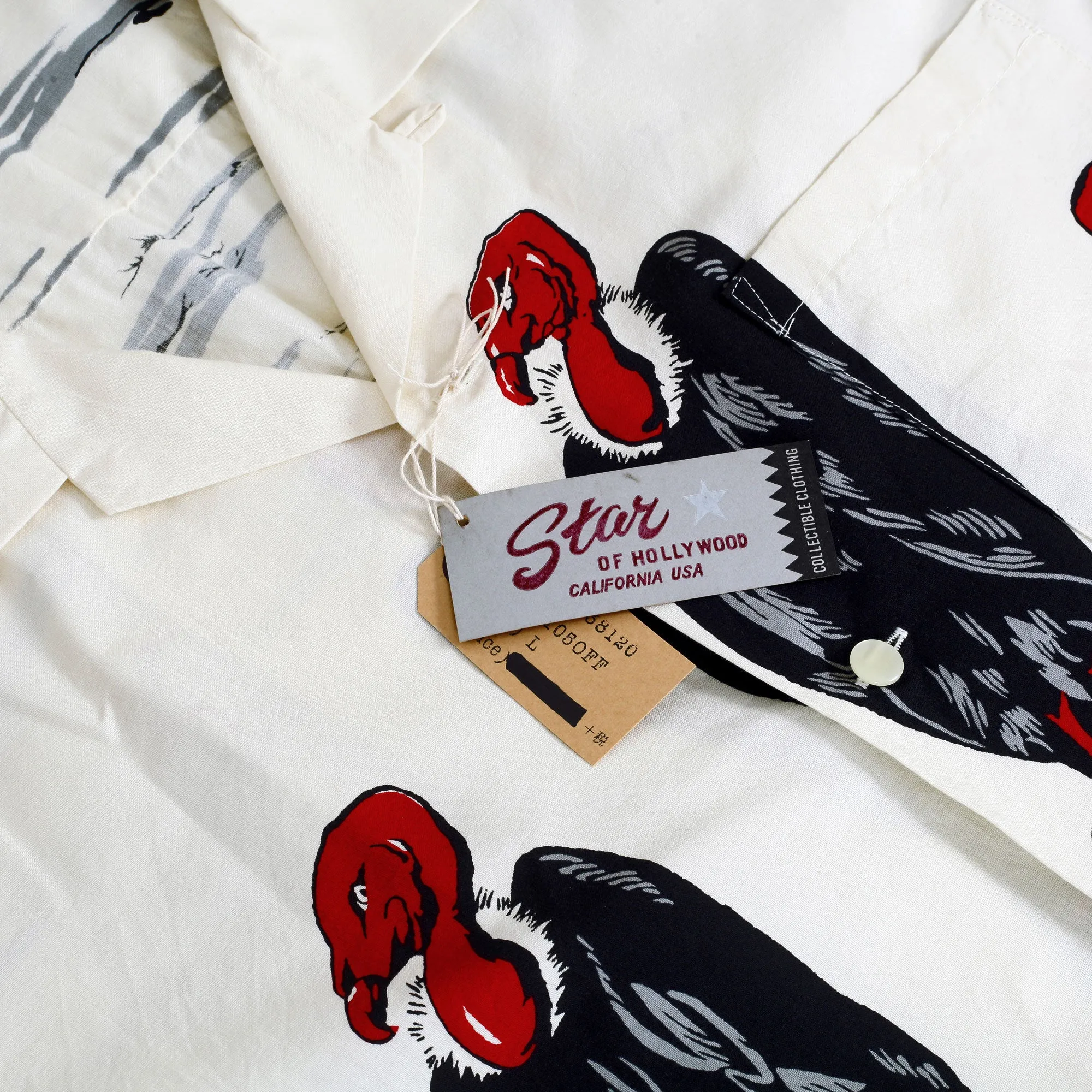 Condor Printed Broad Cotton SH38120 Off White Hawaiian Shirt SoH10096 sold by Sugar Cane product image thumbnail 3