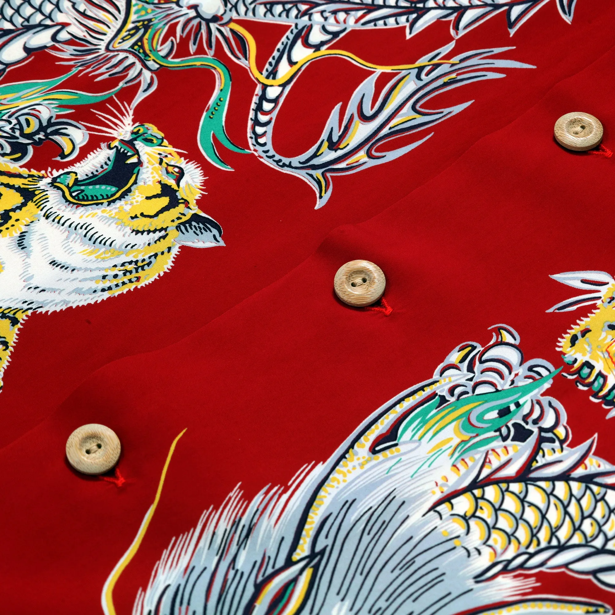 Special Edition Tornado Tiger SS38417 Red Hawaiian Shirt SURF11099 sold by Sugar Cane product image thumbnail 4