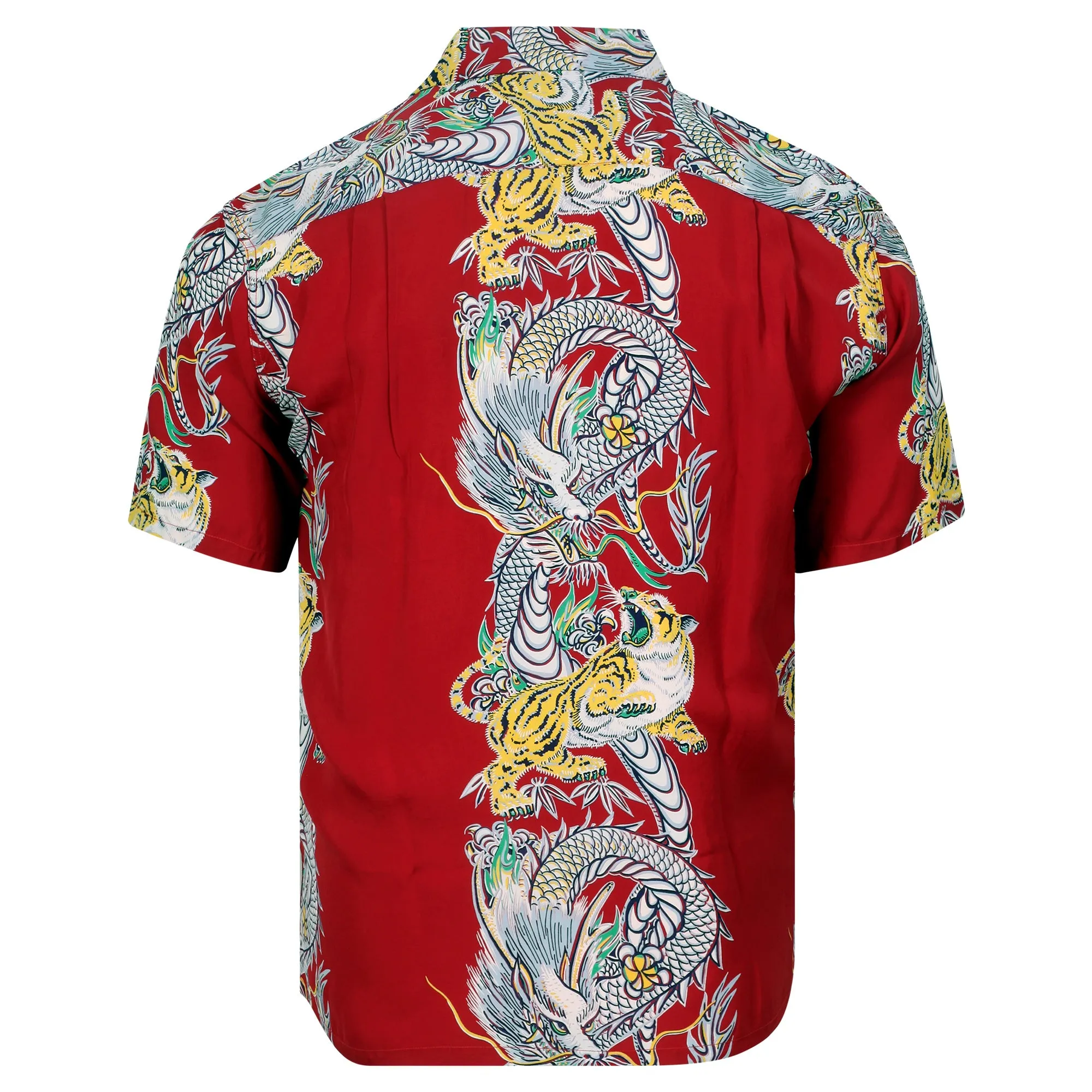 Special Edition Tornado Tiger SS38417 Red Hawaiian Shirt SURF11099 sold by Sugar Cane product image thumbnail 2