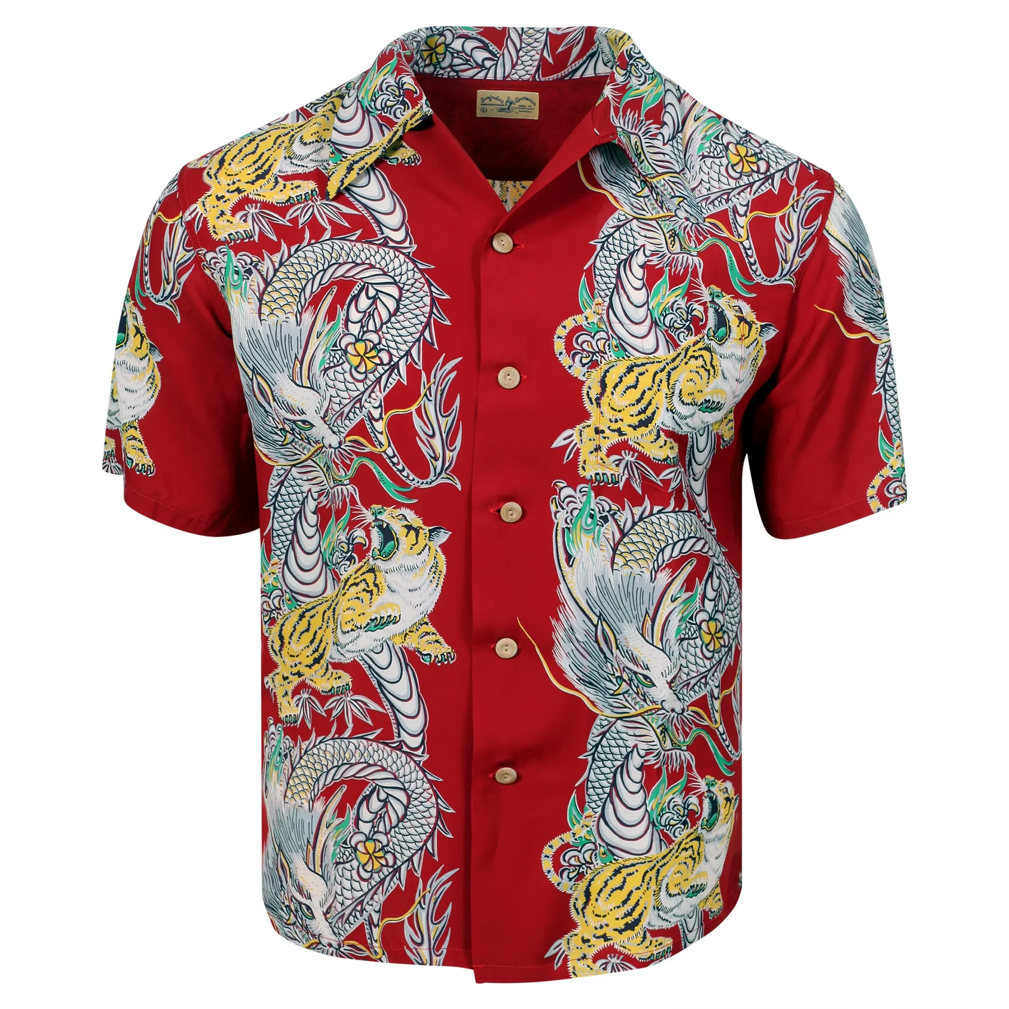 Special Edition Tornado Tiger SS38417 Red Hawaiian Shirt SURF11099 sold by Sugar Cane