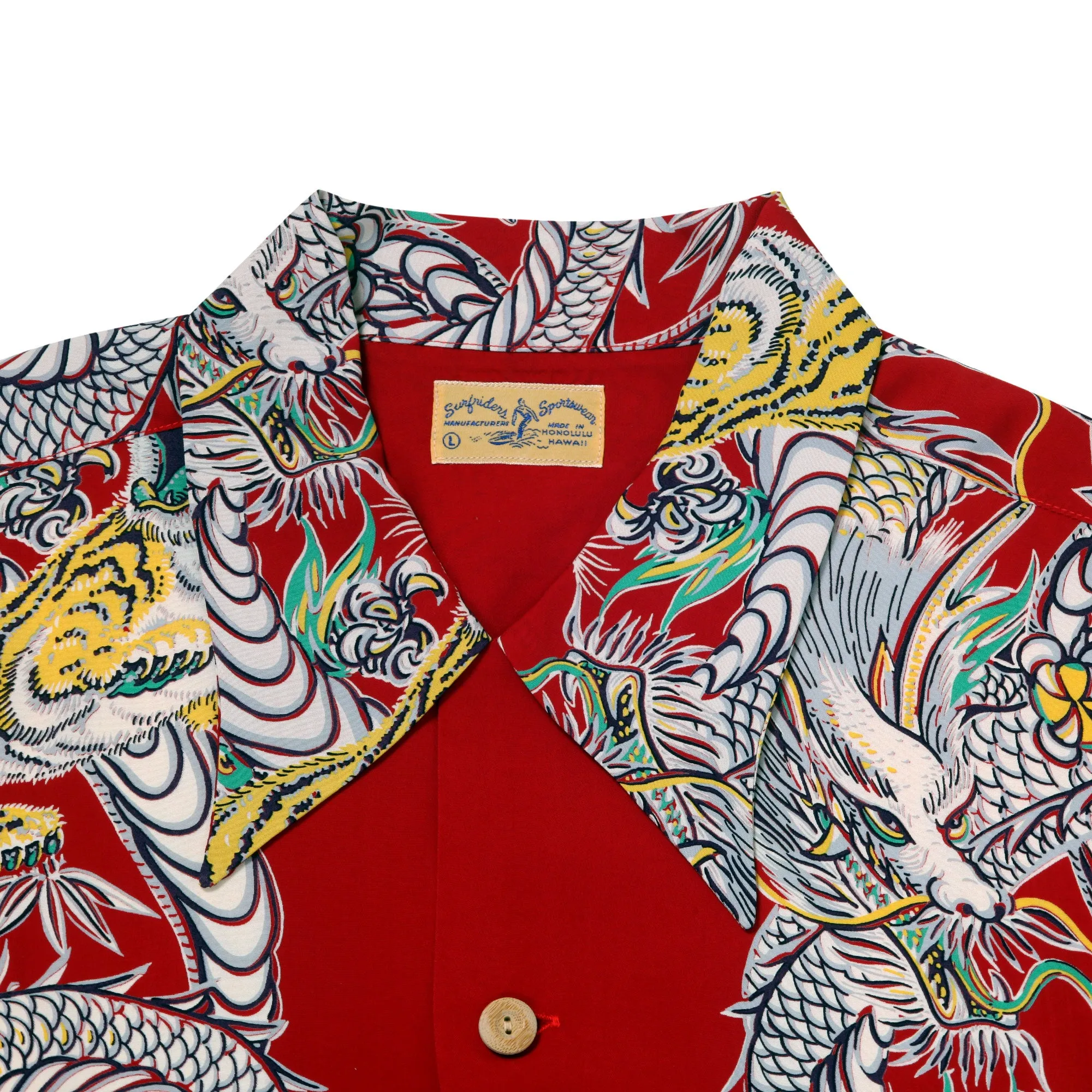 Special Edition Tornado Tiger SS38417 Red Hawaiian Shirt SURF11099 sold by Sugar Cane product image thumbnail 3