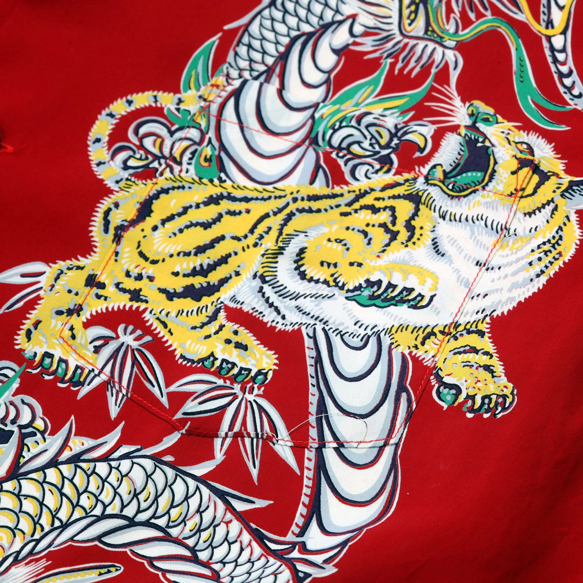 Special Edition Tornado Tiger SS38417 Red Hawaiian Shirt SURF11099 sold by Sugar Cane product image thumbnail 5