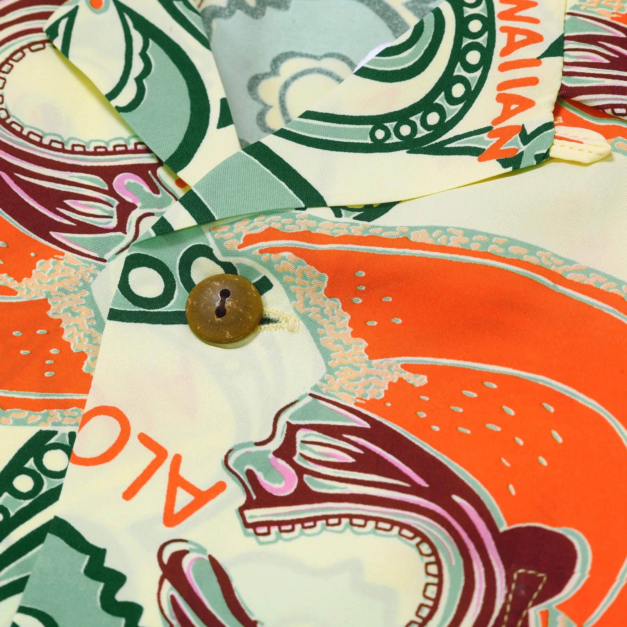 Mahiole Printed SS38333 Rayon Made Yellow Hawaiian Shirt SURF11098 sold by Sugar Cane product image thumbnail 4