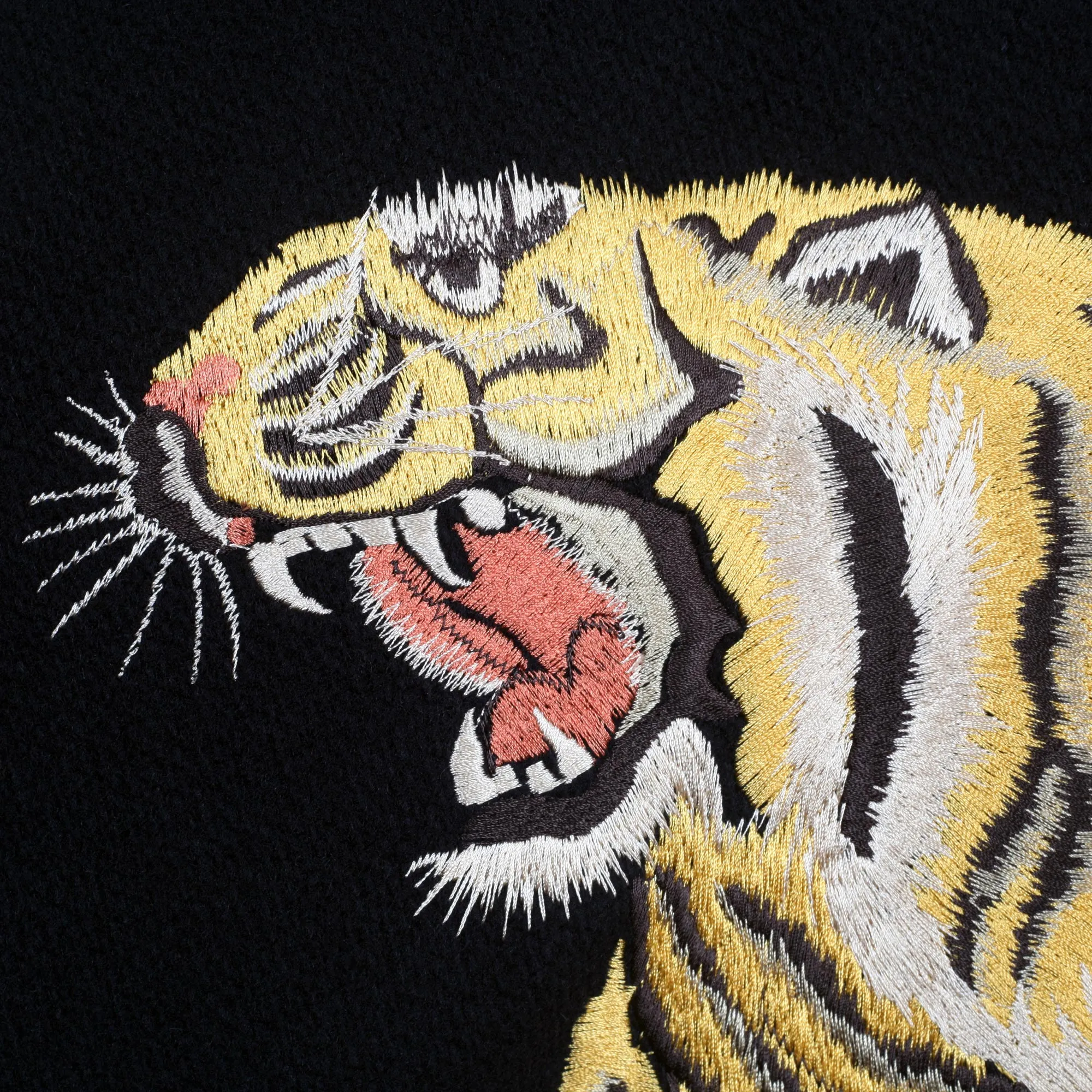 Black 30oz Melton Wool and Leather WV14215 Letterman Jacket WHIT9625 sold by Sugar Cane product image thumbnail 5