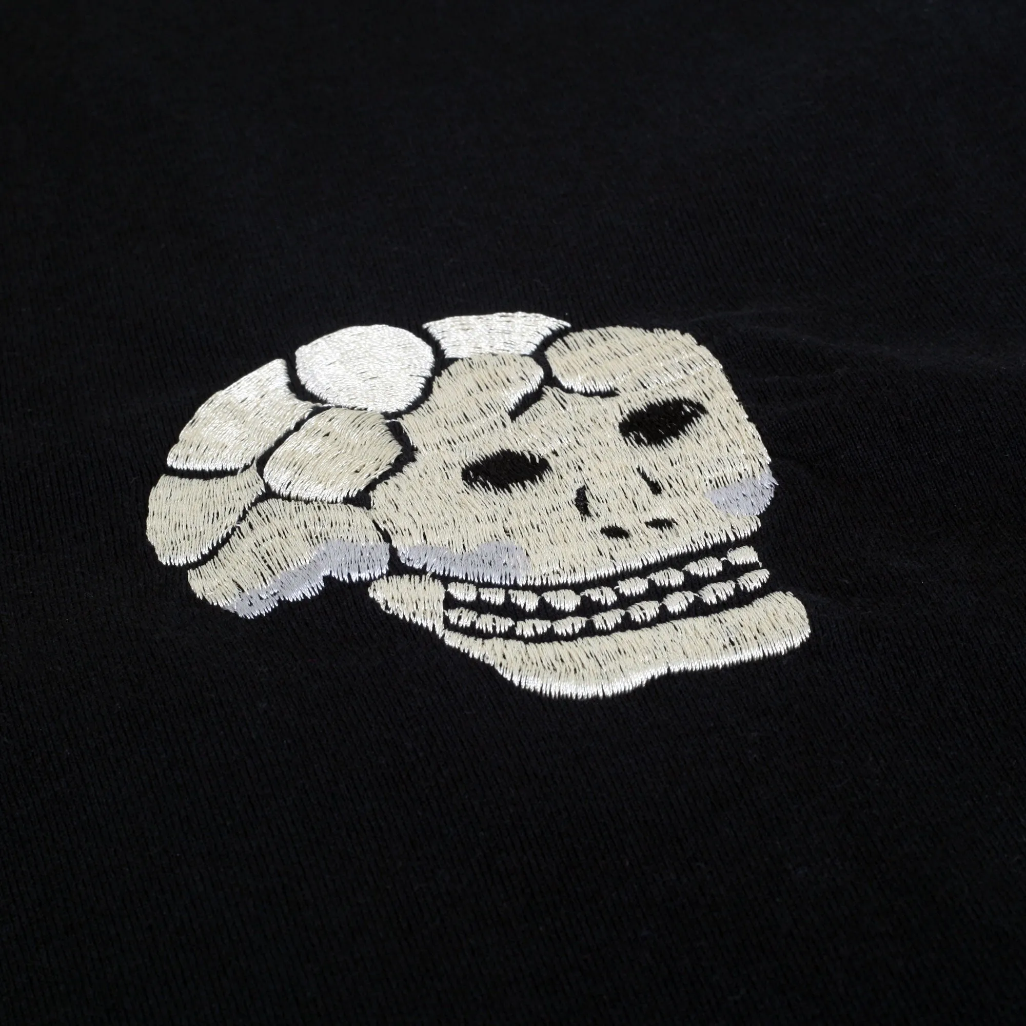 Skull and Snake Embroidered TT78244 Crew Neck Black T-shirt TT10076 sold by Sugar Cane product image thumbnail 4
