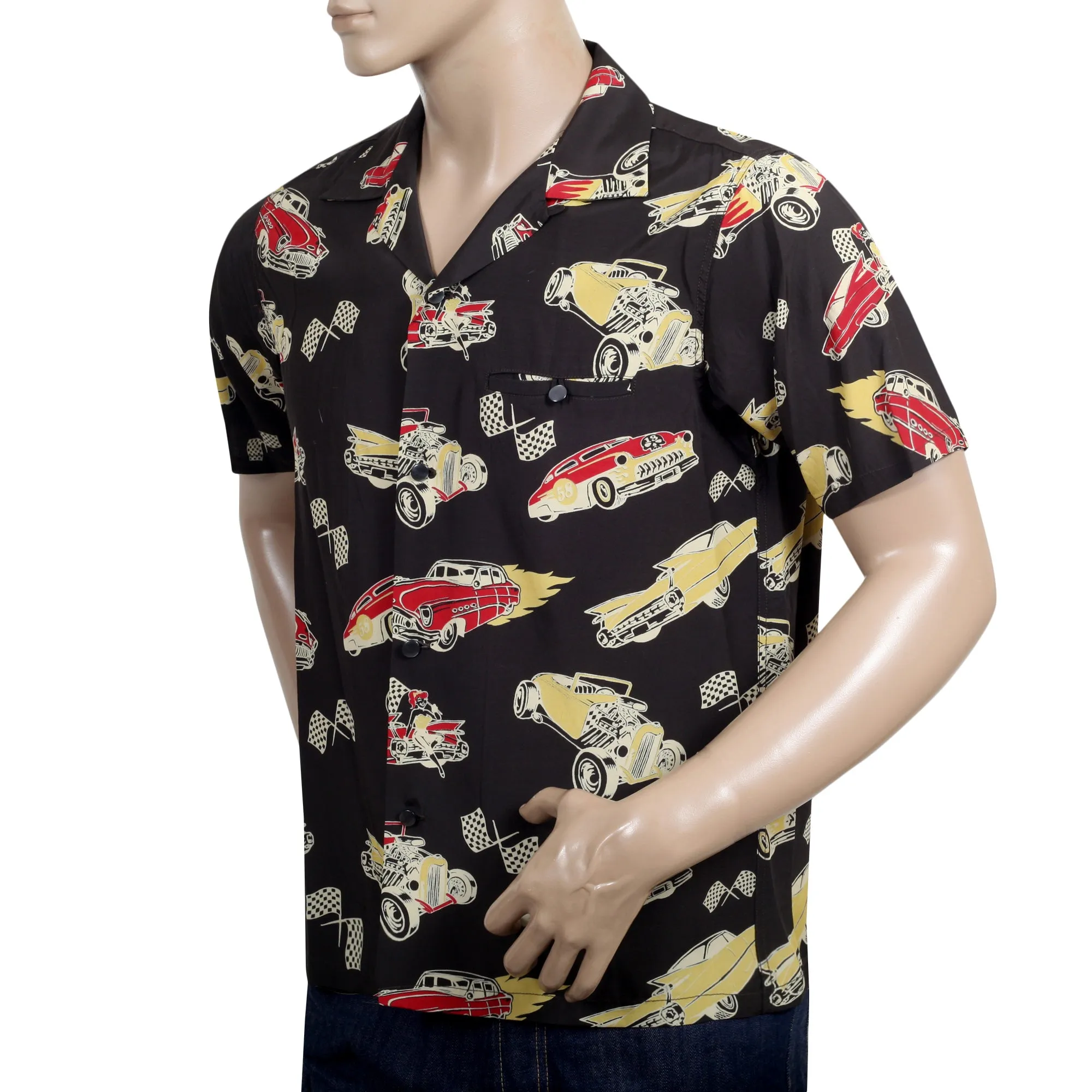 Hot Rod by Vince Ray SH37590 Star of Hollywood Black Shirt SoH9372 sold by Sugar Cane product image thumbnail 5