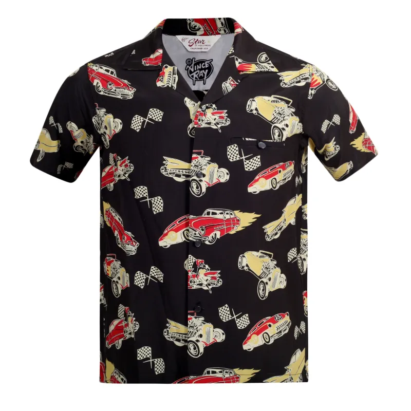 Hot Rod by Vince Ray SH37590 Star of Hollywood Black Shirt SoH9372 sold by Sugar Cane