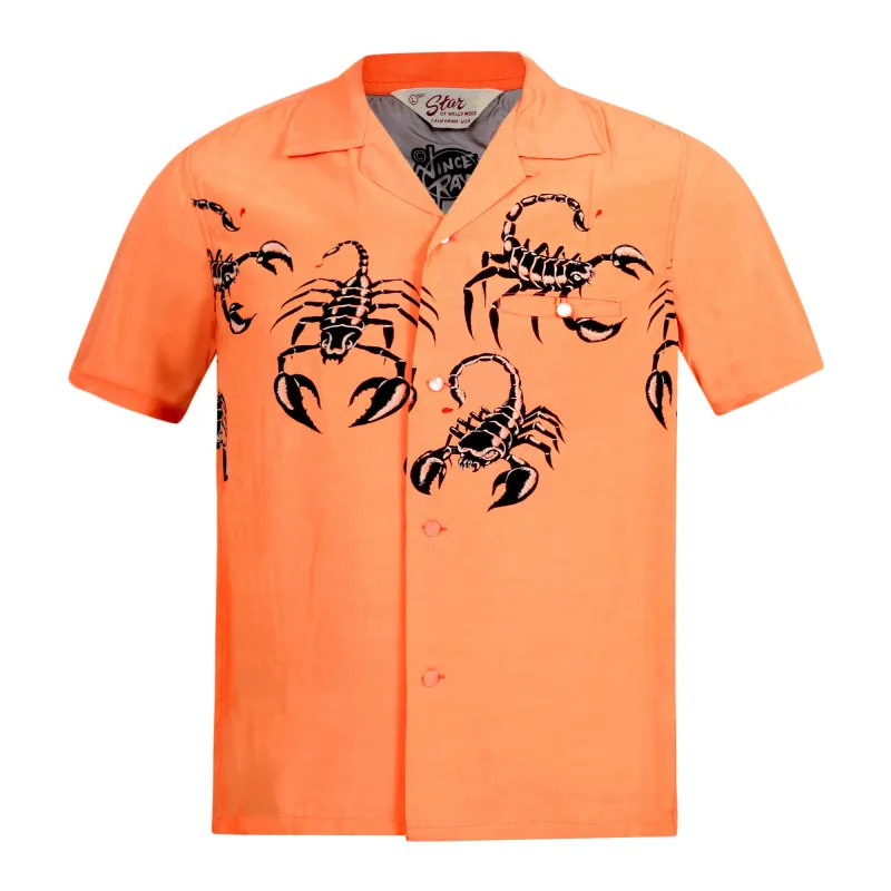 Scorpion Print Vince Ray SH37277 Star of Hollywood Pink Shirt SoH9042 sold by Sugar Cane