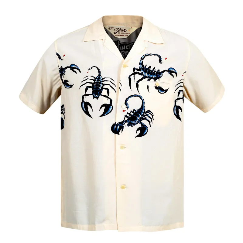 Scorpion SH37277 Vince Ray X Star of Hollywood Off White Shirt SoH9040 sold by Sugar Cane