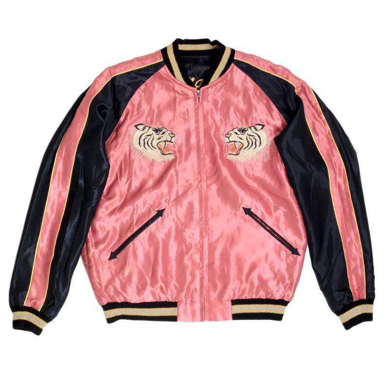 Fully Reversible Tiger Embroidered TT13756 Souvenir Jacket TOYO7526A sold by Sugar Cane