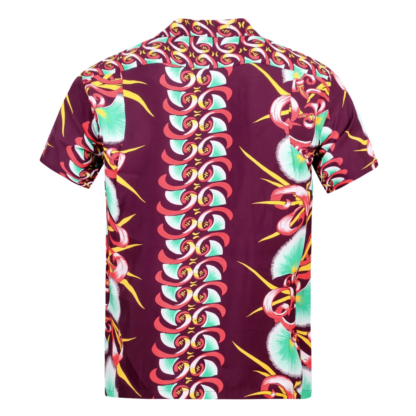 Aloha Bombax Tree Printed SS37793 Wine Rayon Hawaiian Shirt SURF7571 sold by Sugar Cane product image thumbnail 2