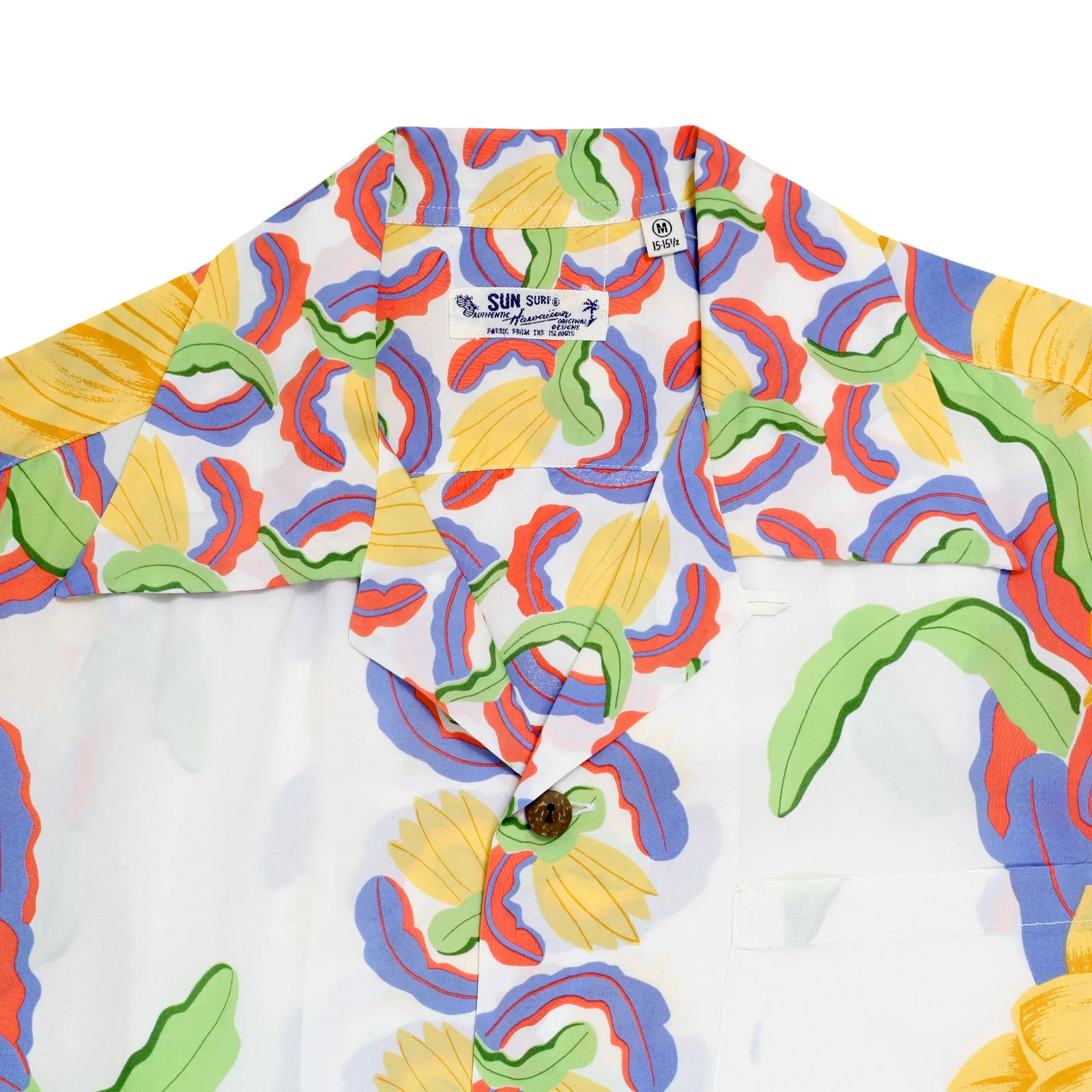 Night Blooming Cereus Printed SS33876 White Hawaiian Shirt SURF7568 sold by Sugar Cane product image thumbnail 3