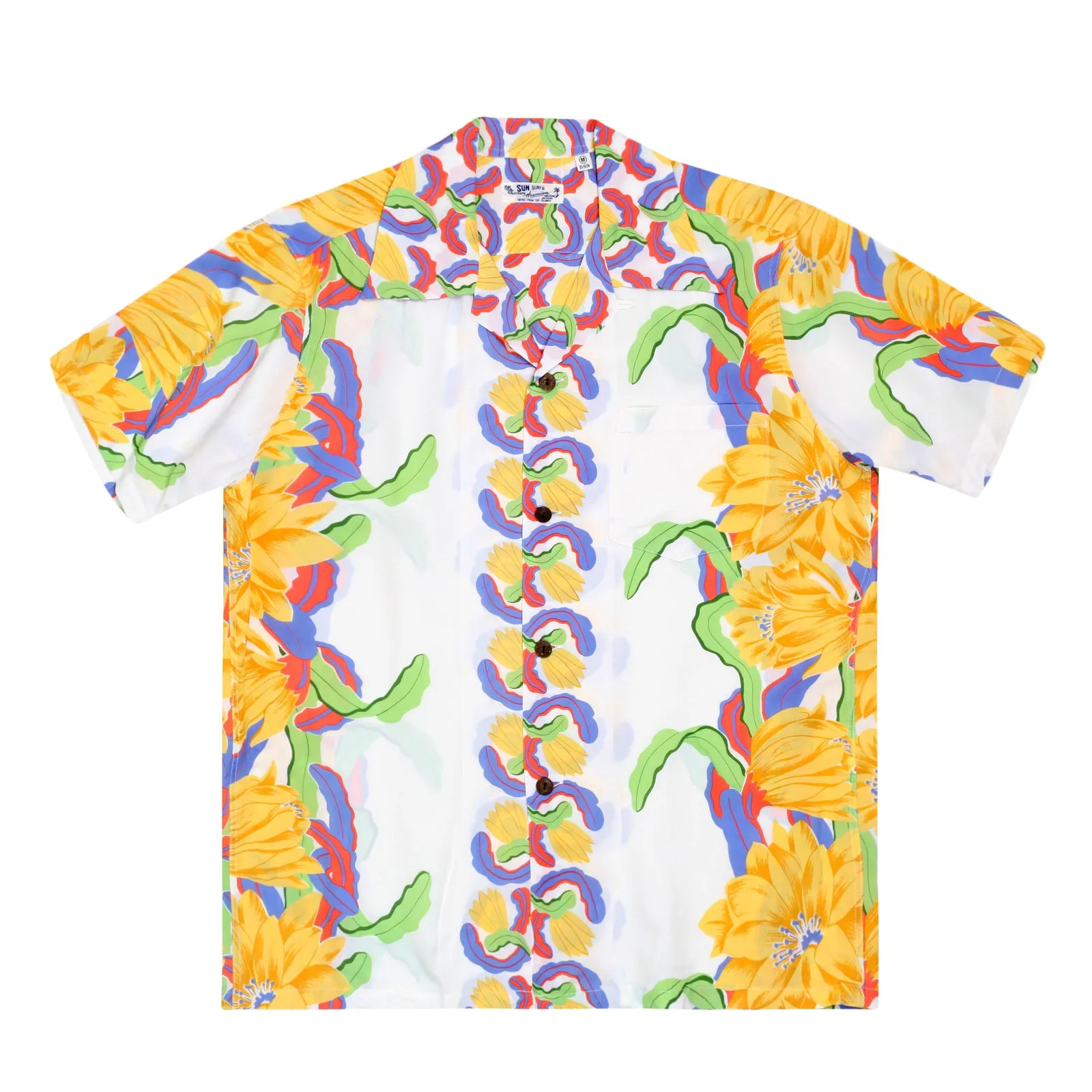 Night Blooming Cereus Printed SS33876 White Hawaiian Shirt SURF7568 sold by Sugar Cane