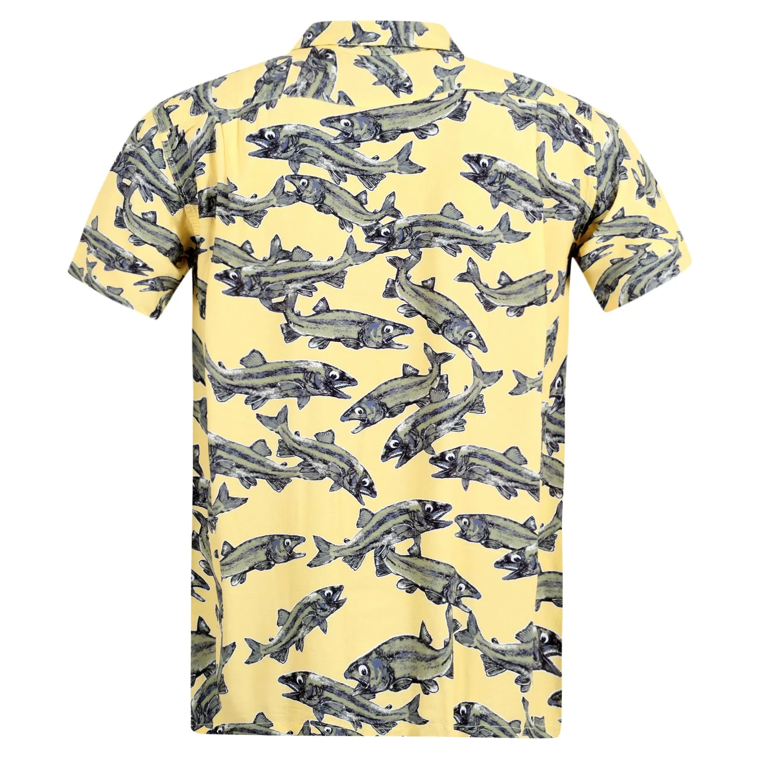 Limited Edition Keoni of Hawaii Printed SS37463 Yellow Shirt SURF7567 sold by Sugar Cane product image thumbnail 4