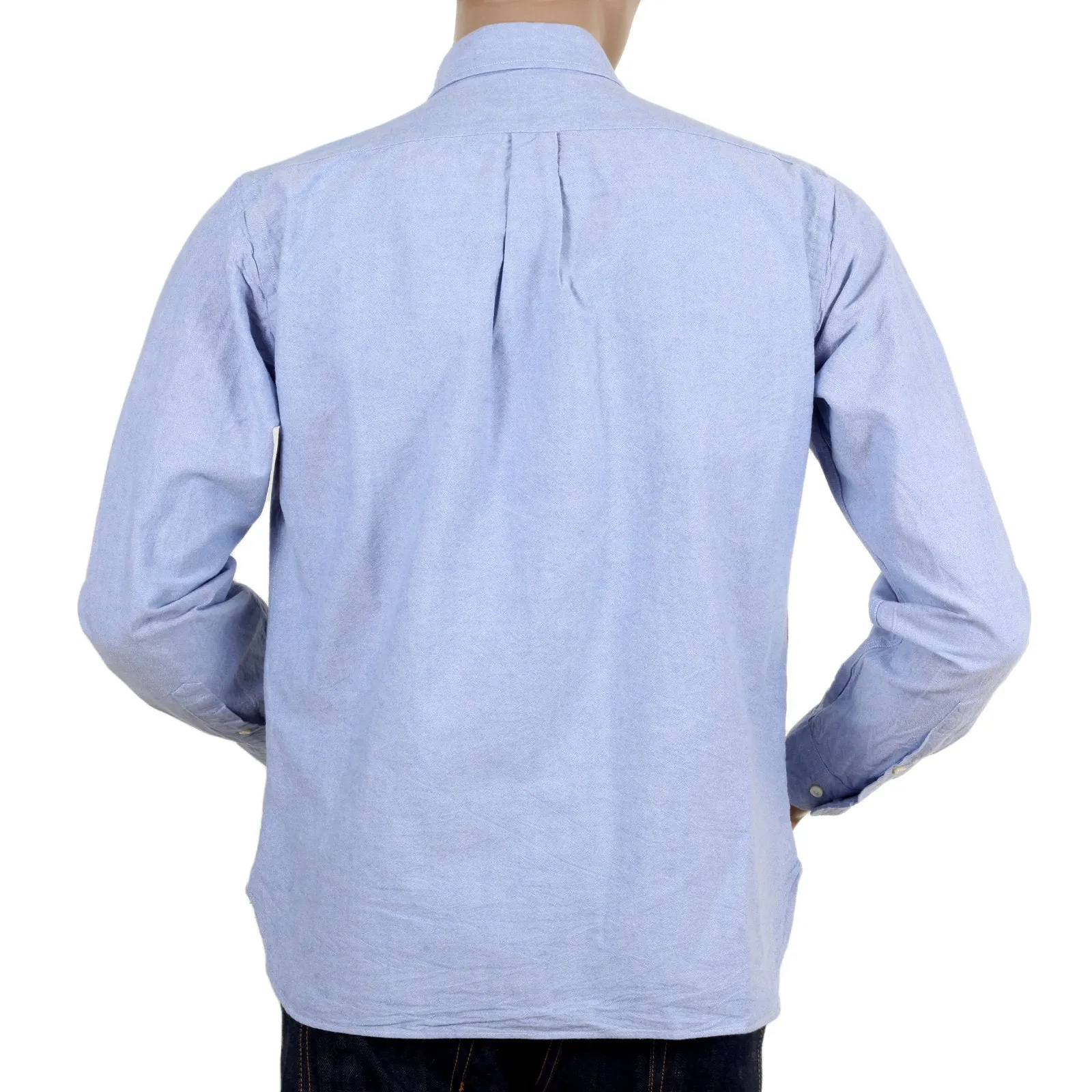 One Wash Cotton SC26475A Oxford Long Sleeve Light Blue Shirt CANE4472 sold by Sugar Cane product image thumbnail 3