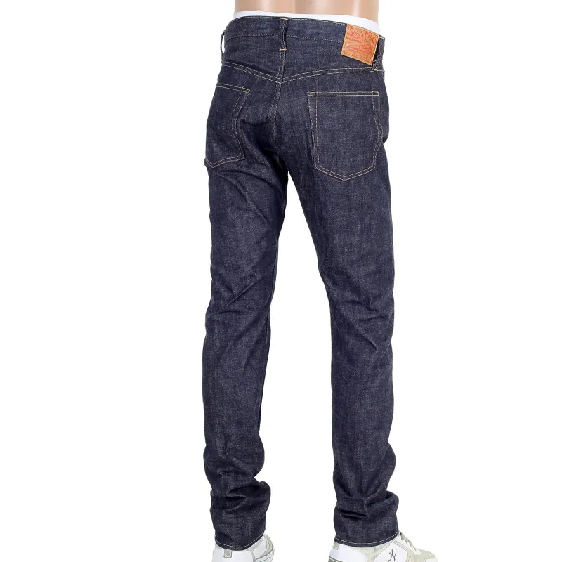 Navy Slim Fit SC42014N Lower Rise 12oz Non Wash Denim Jeans CANE4443 sold by Sugar Cane