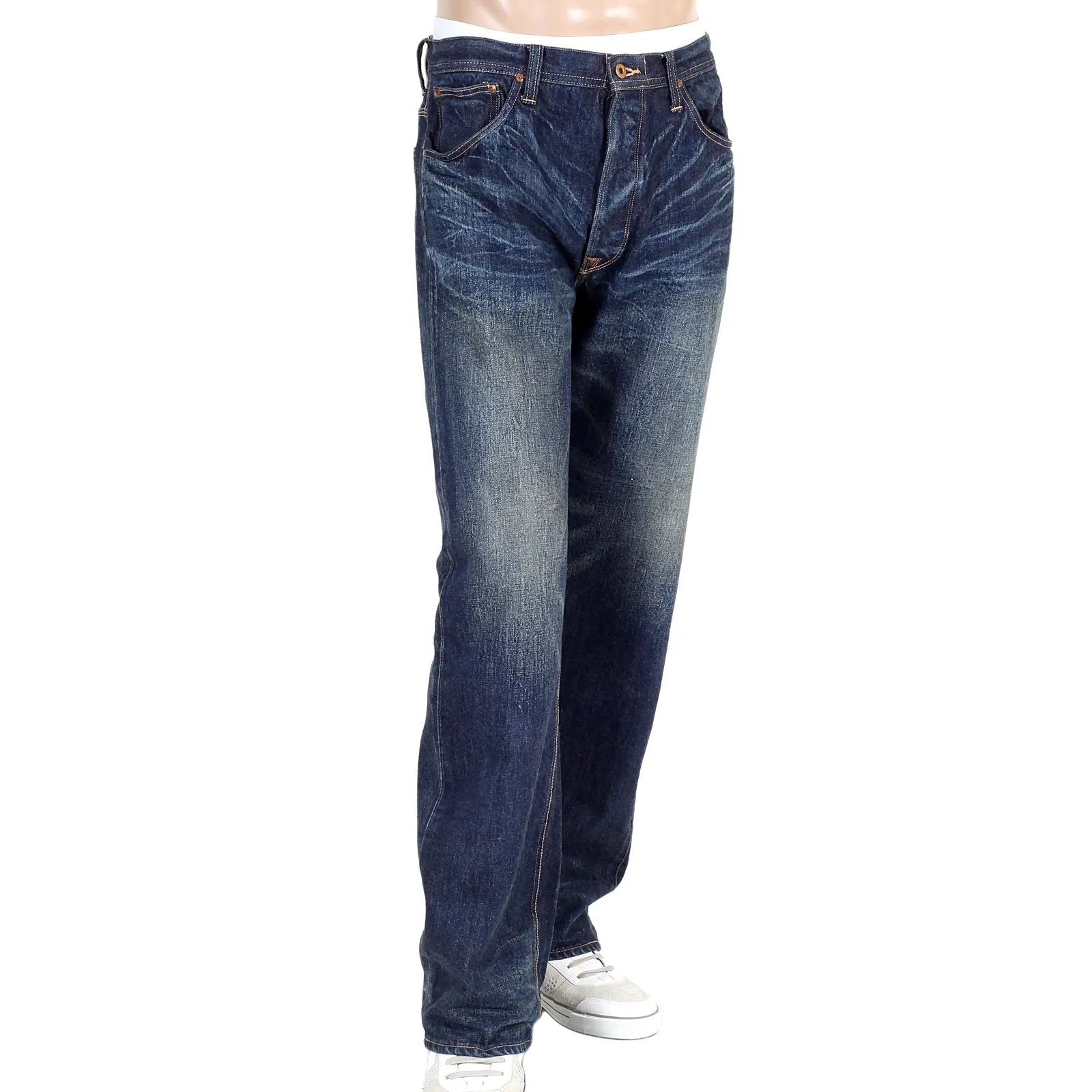 Navy Lone Star 13oz Vintage SC41111H Hard Wash Denim Jeans CANE1333 sold by Sugar Cane product image thumbnail 2