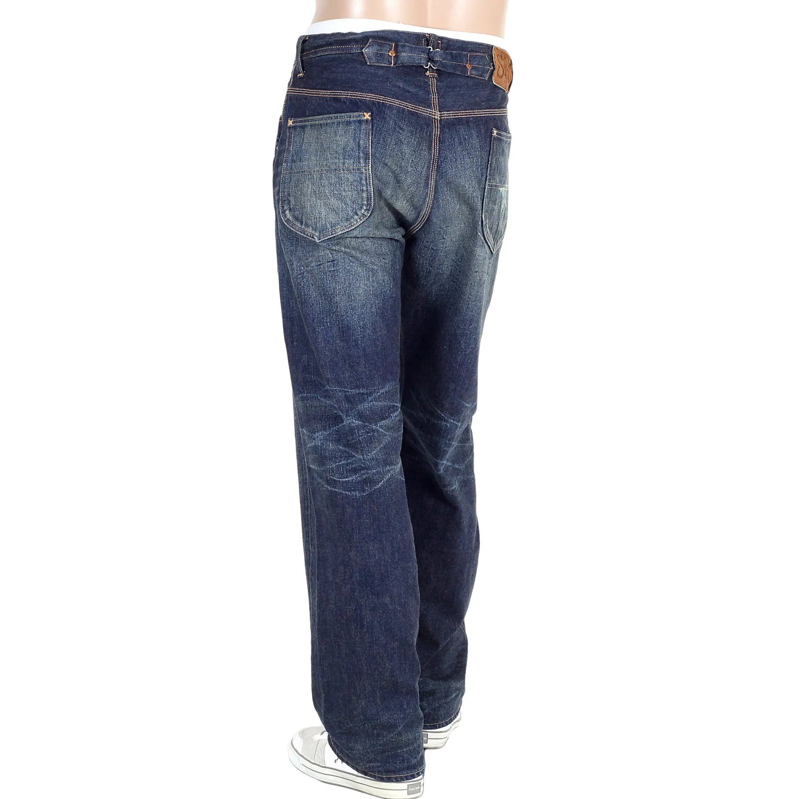 Navy Lone Star 13oz Vintage SC41111H Hard Wash Denim Jeans CANE1333 sold by Sugar Cane product image thumbnail 4