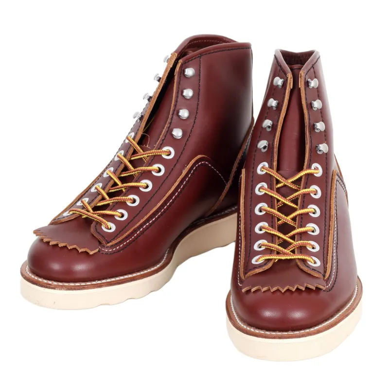 Mens Brown Leather Calf High Lace Up F01616 Hunter Work Boots CANE4475 sold by Sugar Cane